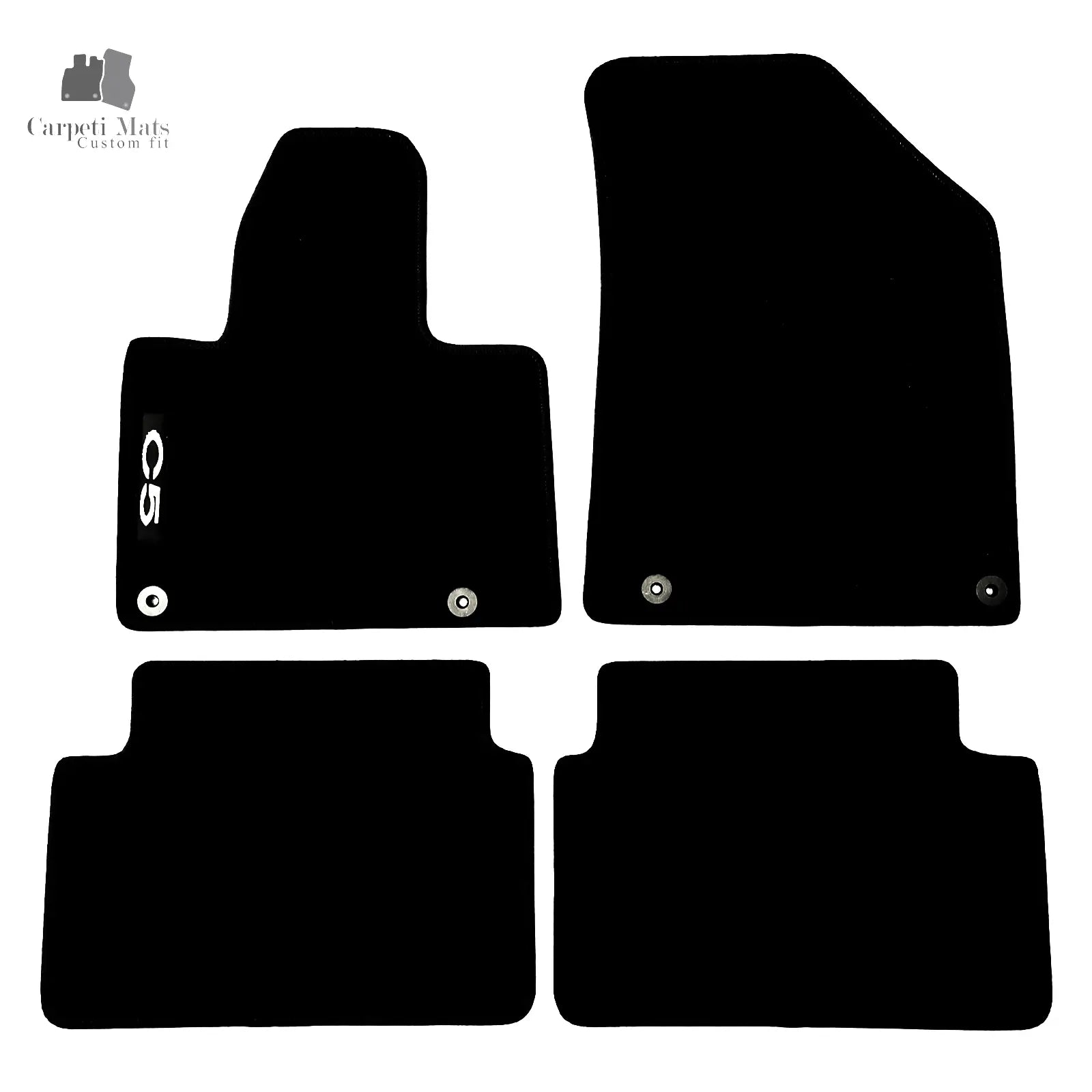 Carpet Car Floor Mats Velour for Citroen C5 2008-2021- LOGO Car Floor Mats Velour CarpetiMats