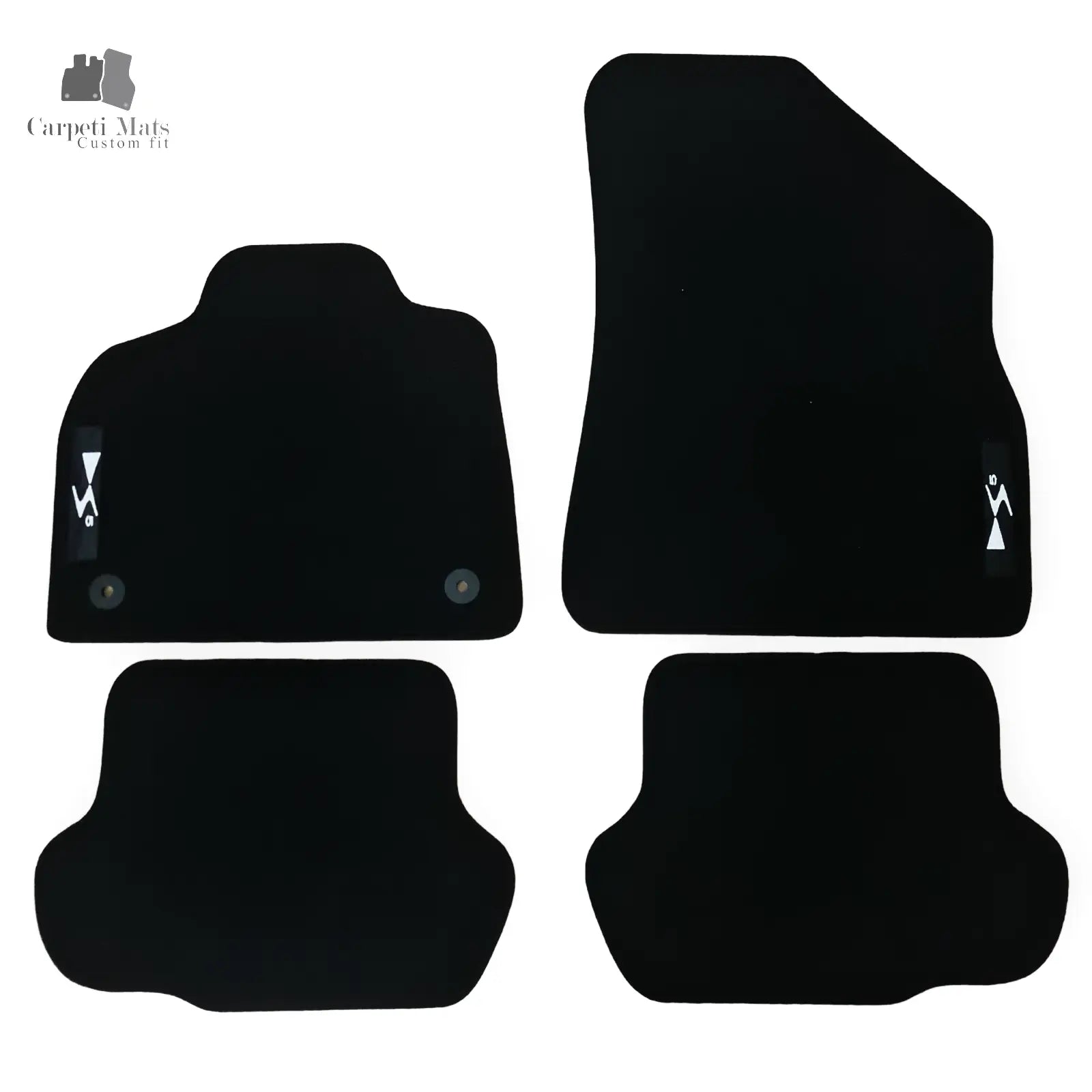 Carpet Car Floor Mats Velour for Citroen DS5 2011-2018 logo