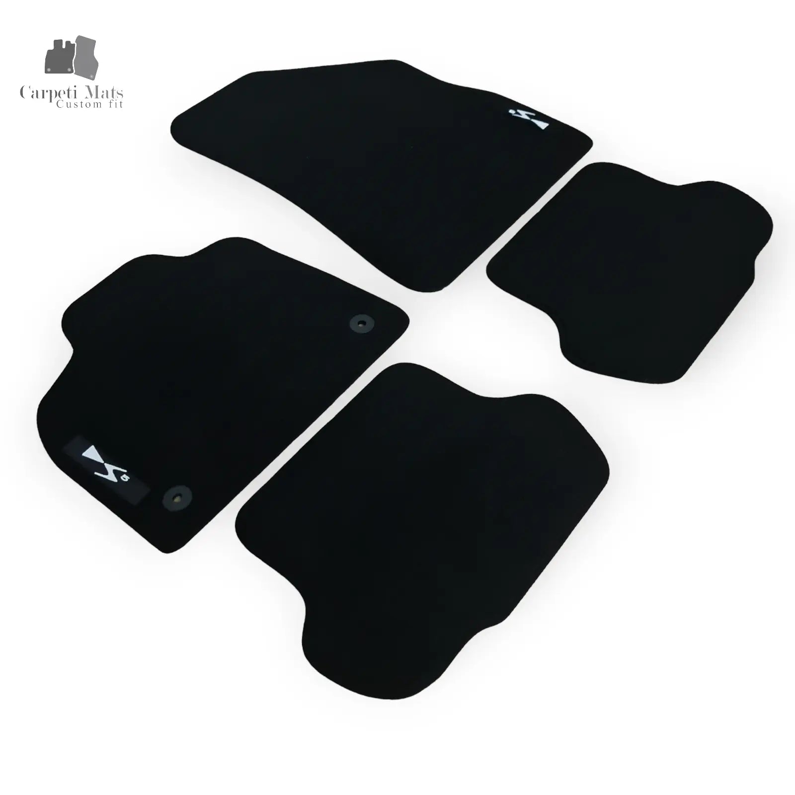 Carpet Car Floor Mats Velour for Citroen DS5 2011-2018 logo