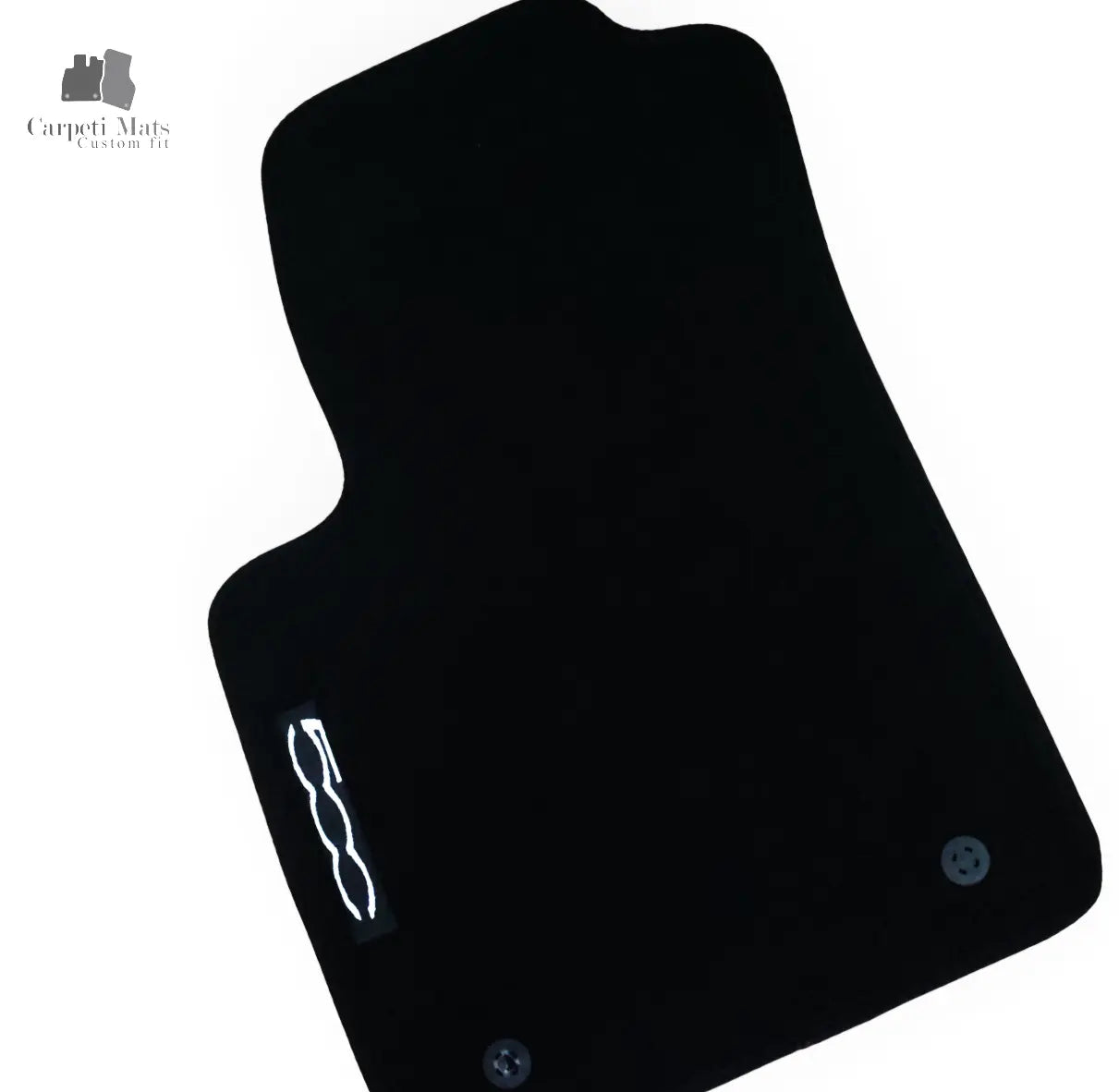 Carpet Car Floor Mats Velour for Fiat 500 2012->logo