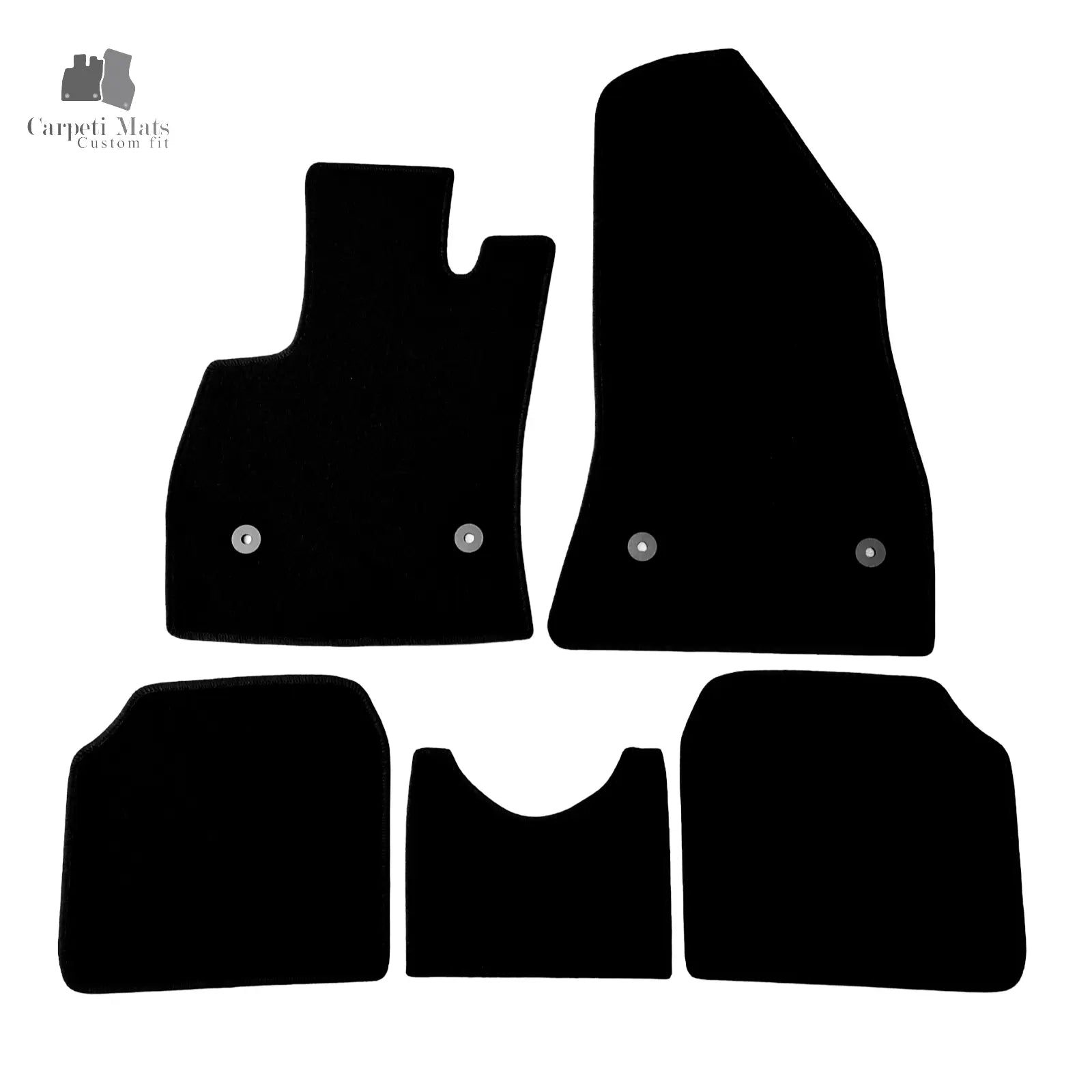 Carpet Car Floor Mats Velour for Fiat 500L 2012-2017 no logo Car Floor Mats Velour CarpetiMats