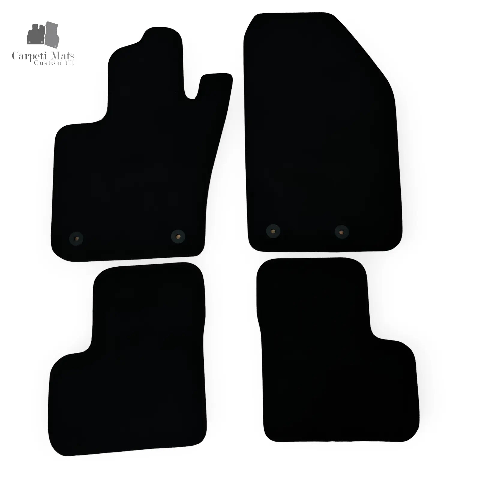 Carpet Car Floor Mats Velour for Fiat 500X 2014->no logo