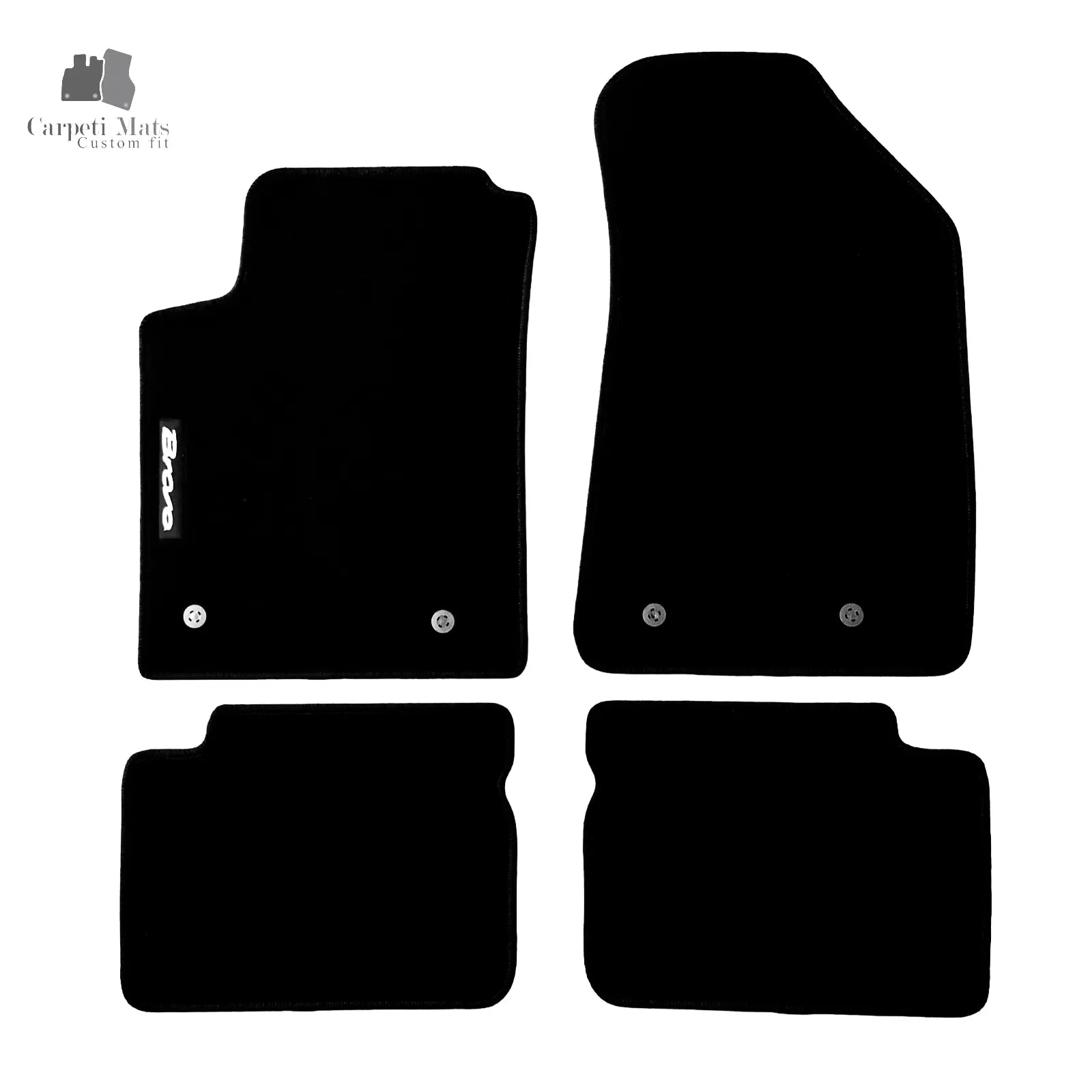 Carpet Car Floor Mats Velour for Fiat Bravo 2006-2014-logo Car Floor Mats Velour CarpetiMats