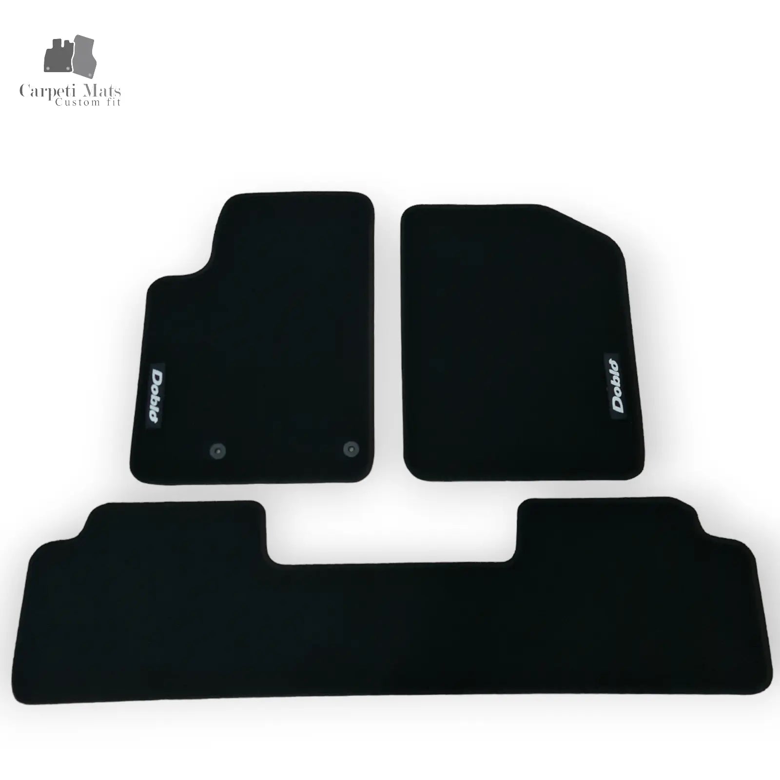 Carpet Car Floor Mats Velour for Fiat Doblo 2000-2009- logo Car Floor Mats Velour CarpetiMats