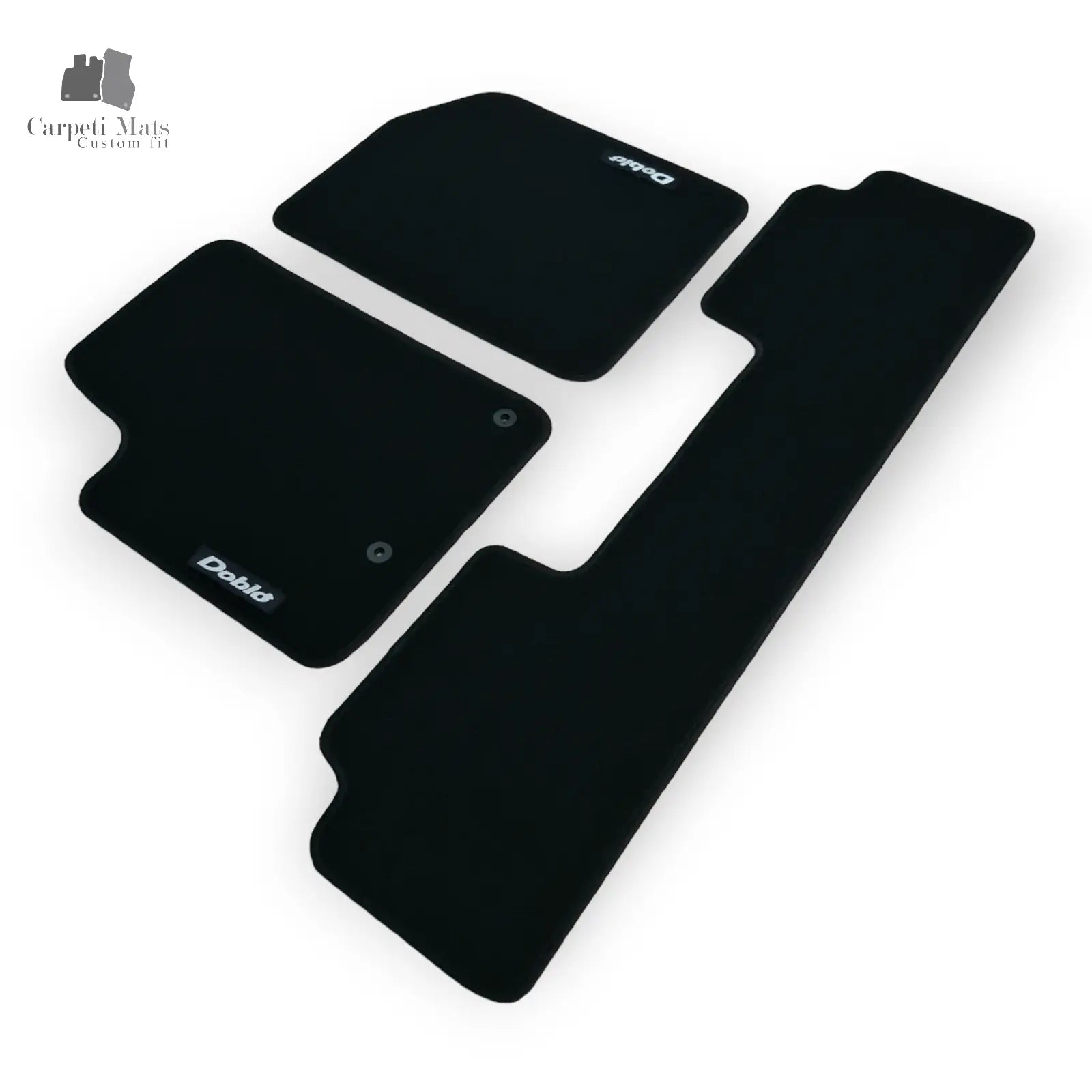 Carpet Car Floor Mats Velour for Fiat Doblo 2000-2009- logo Car Floor Mats Velour CarpetiMats