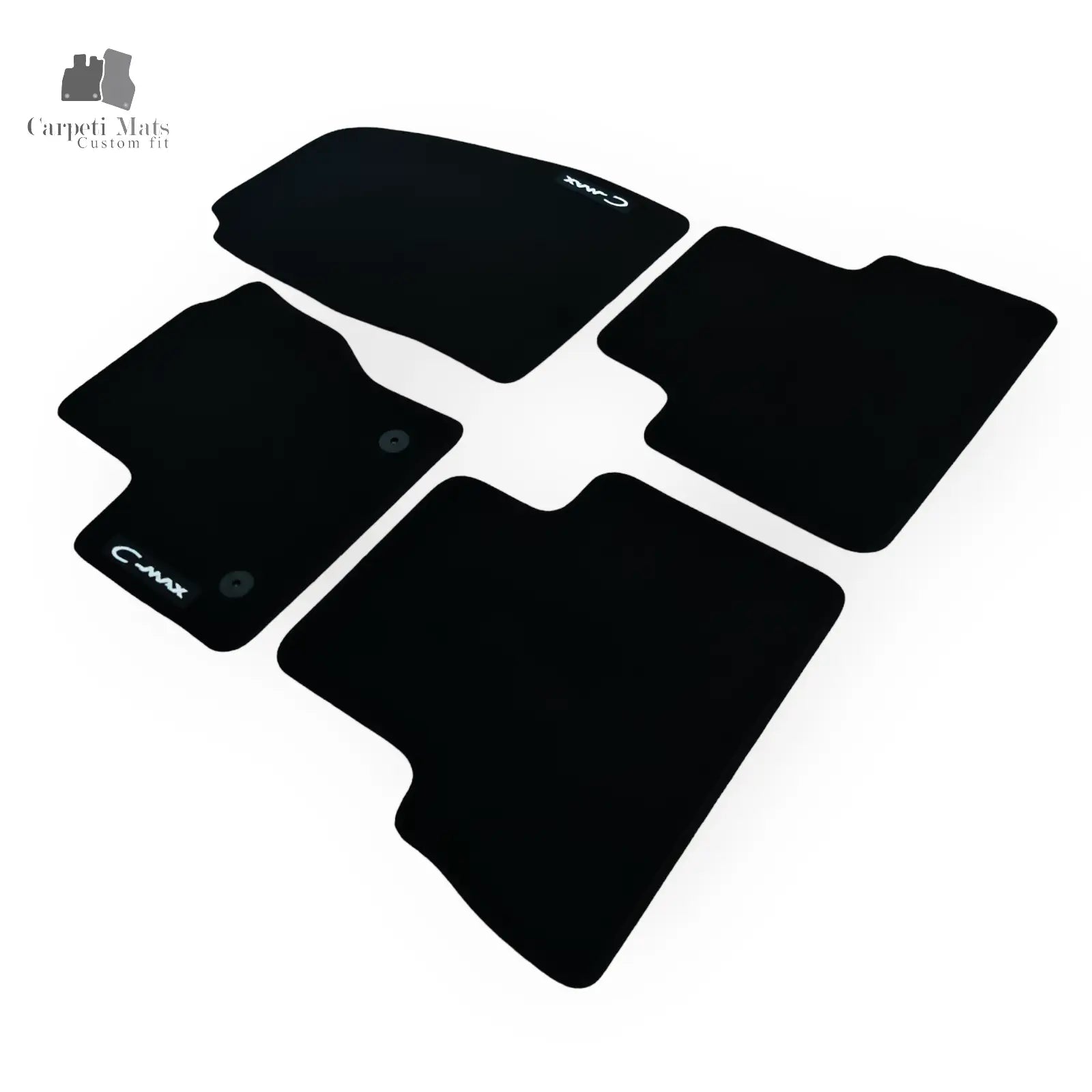 Carpet Car Floor Mats Velour for Ford C MAX 12.2010-2019 logo Car Floor Mats Velour CarpetiMats