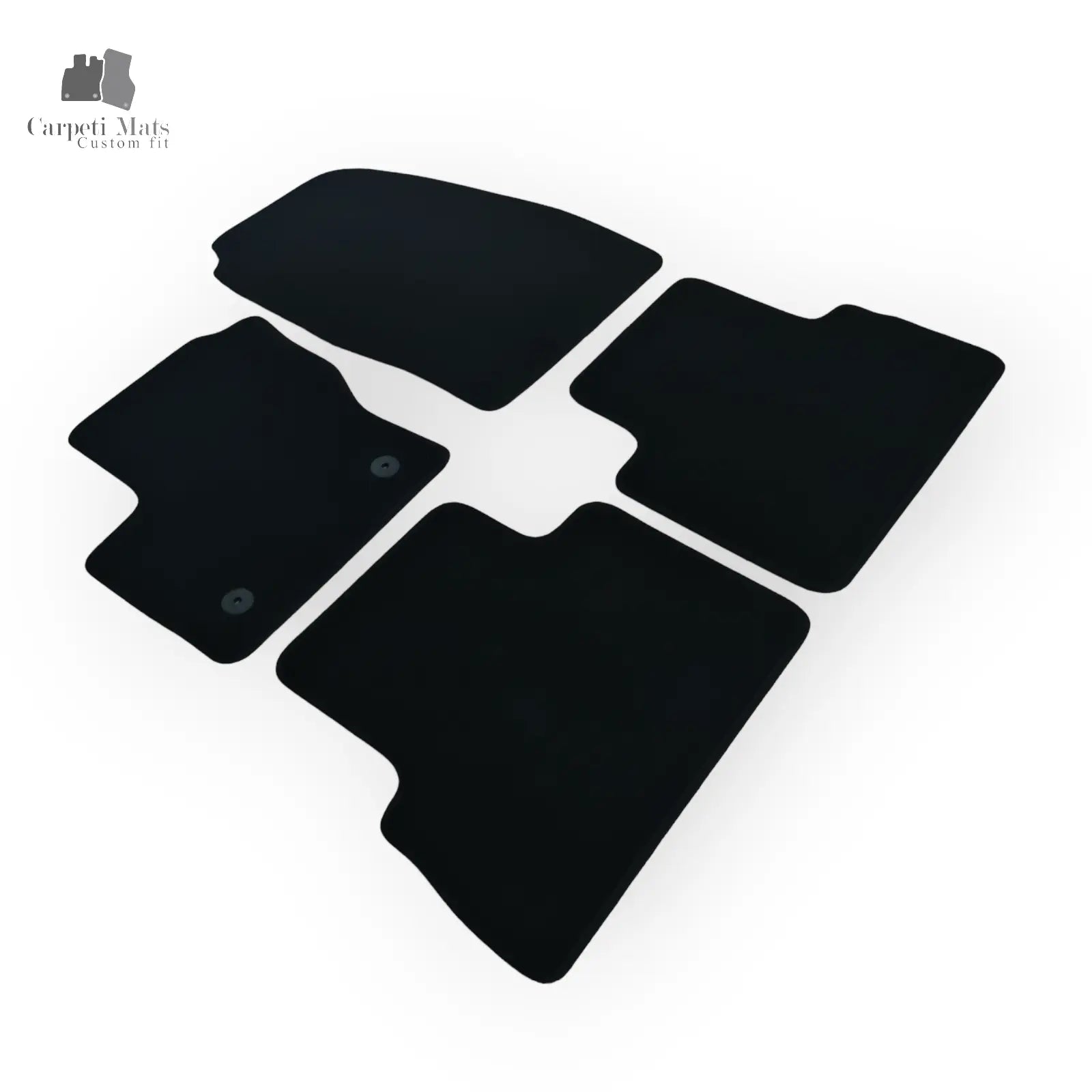 Carpet Car Floor Mats Velour for Ford C MAX 12.2010-2019 no logo Car Floor Mats Velour CarpetiMats