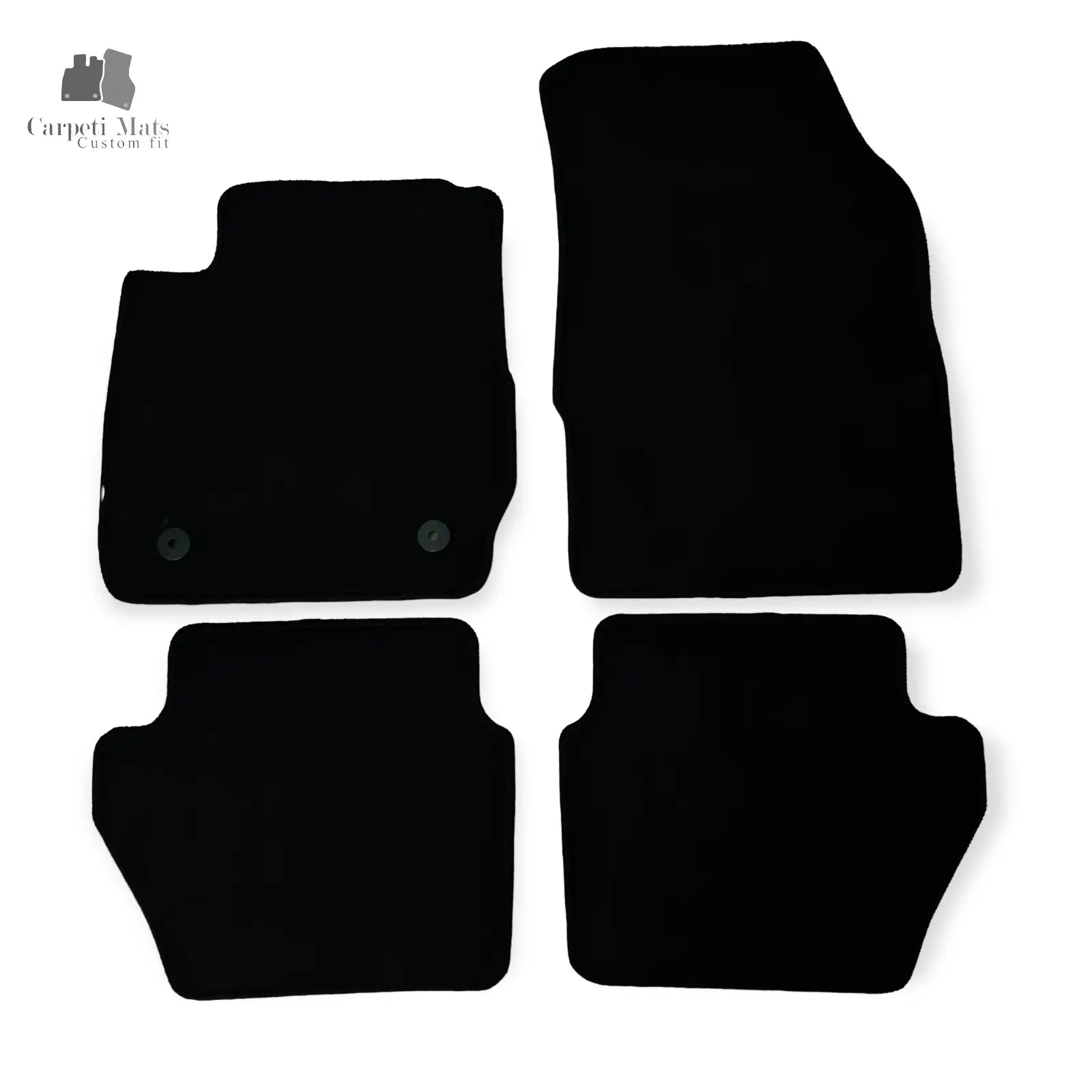 Carpet Car Floor Mats Velour for Ford Fiesta 09.2008-12.2016 no logo Car Floor Mats Velour CarpetiMats