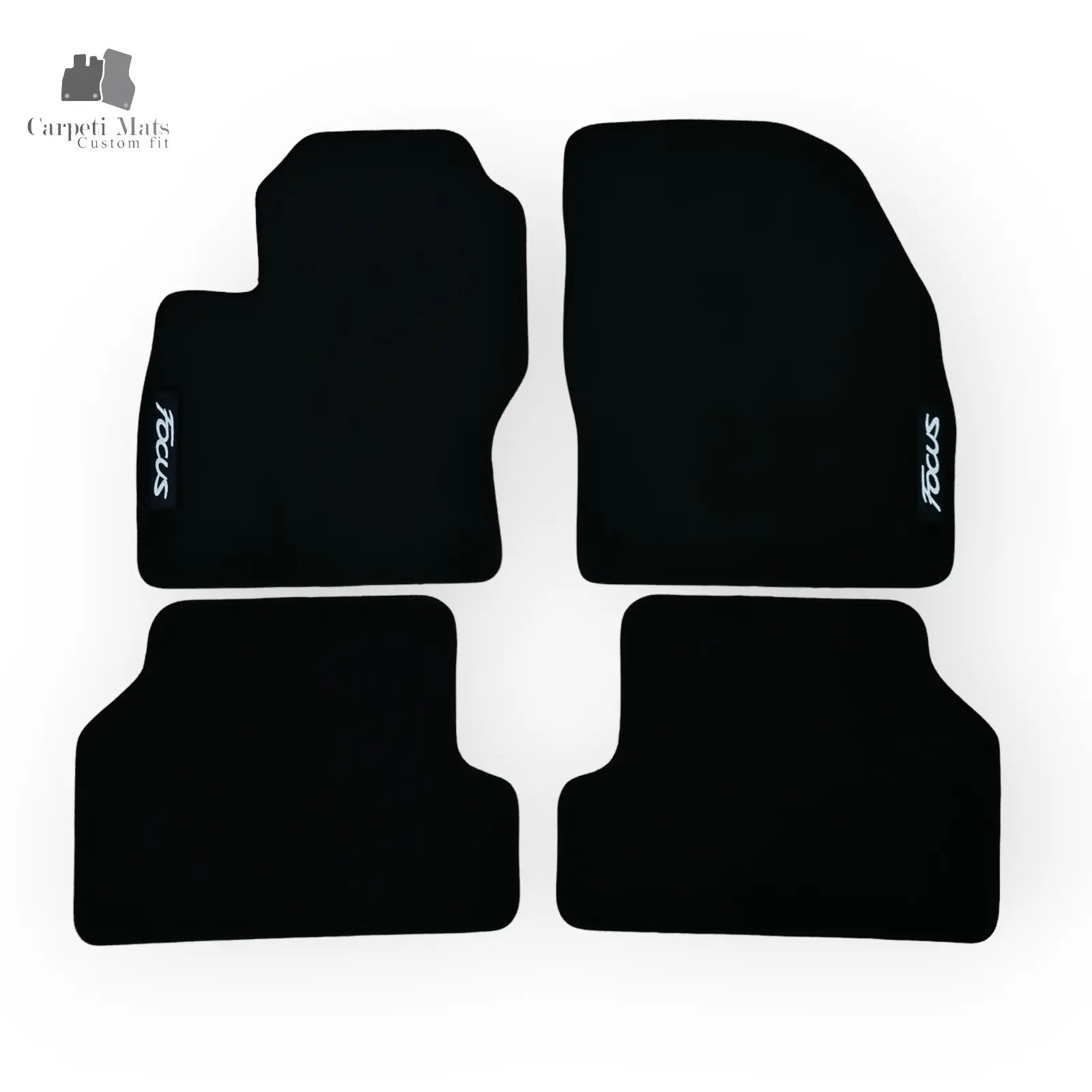 Carpet Car Floor Mats Velour for Ford Focus 10.2004-04.2011 logo Car Floor Mats Velour CarpetiMats