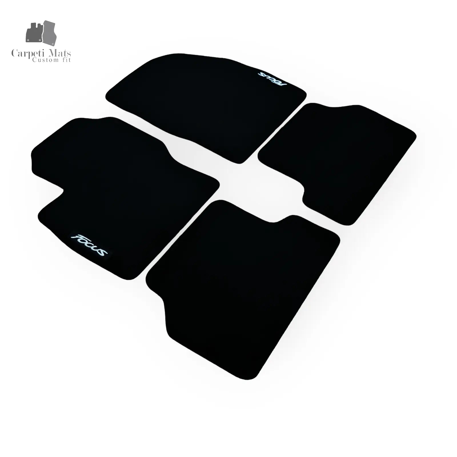 Carpet Car Floor Mats Velour for Ford Focus 10.2004-04.2011 logo Car Floor Mats Velour CarpetiMats