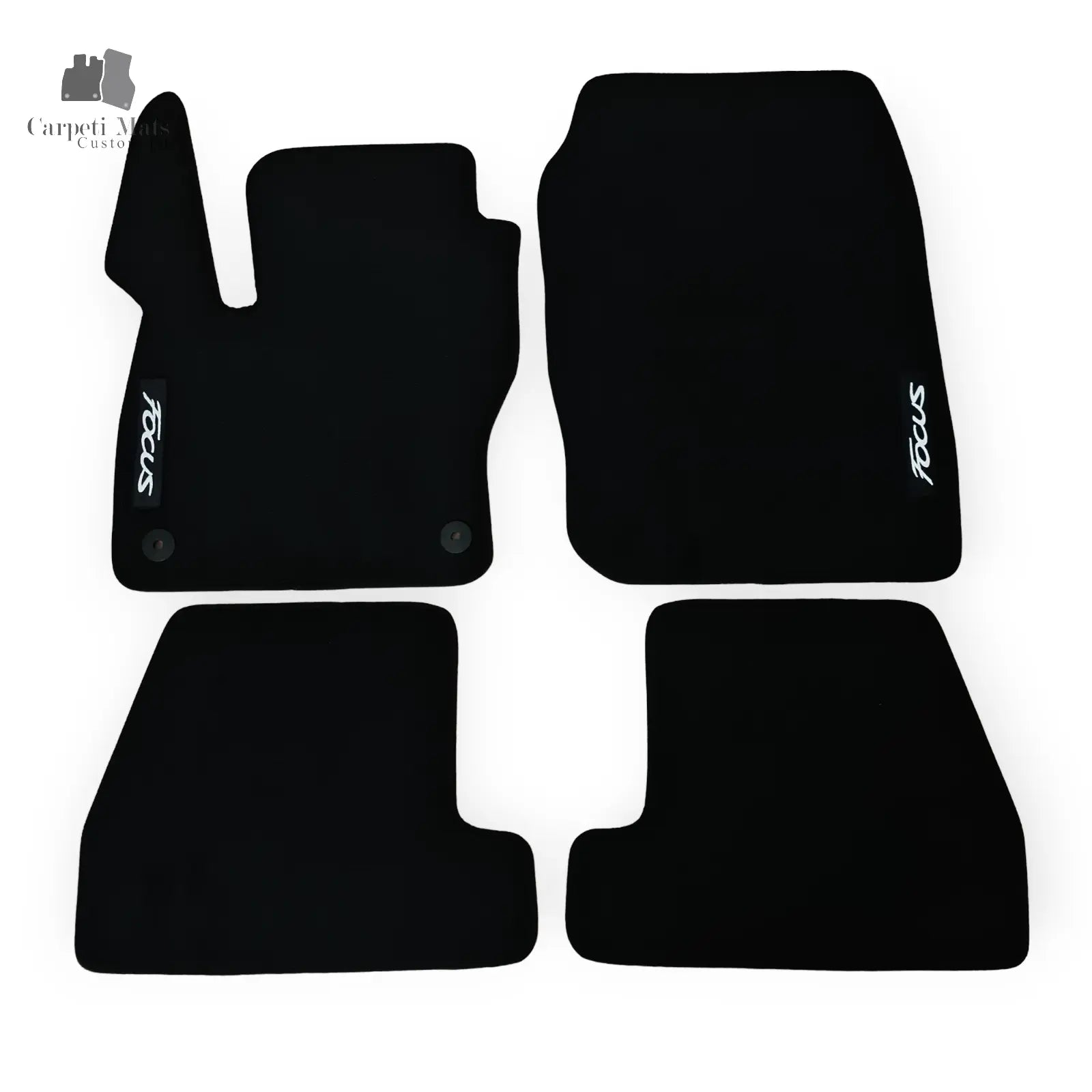 Carpet Car Floor Mats Velour for Ford Focus 12.2010-2015 logo Car Floor Mats Velour CarpetiMats