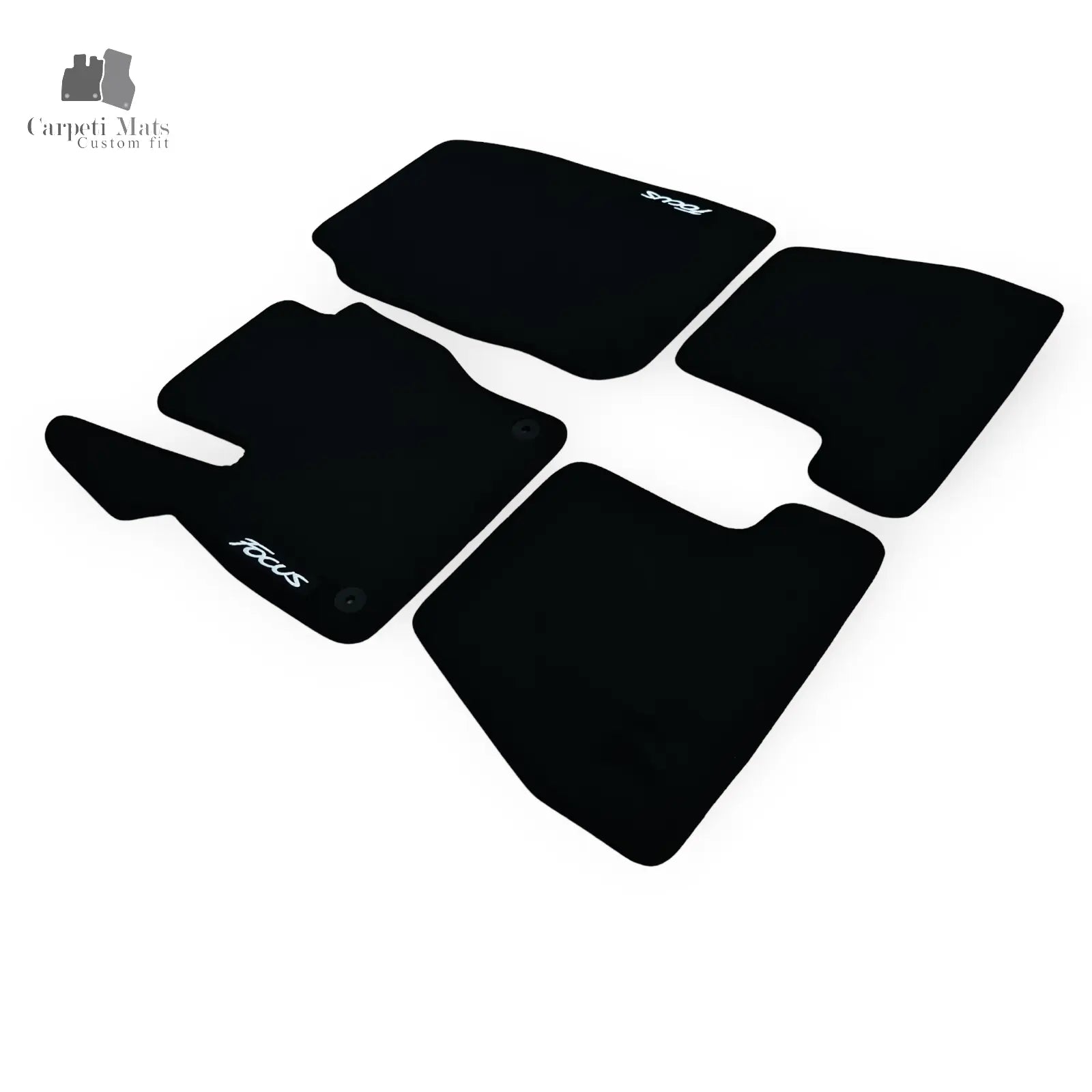 Carpet Car Floor Mats Velour for Ford Focus 12.2010-2015 logo Car Floor Mats Velour CarpetiMats