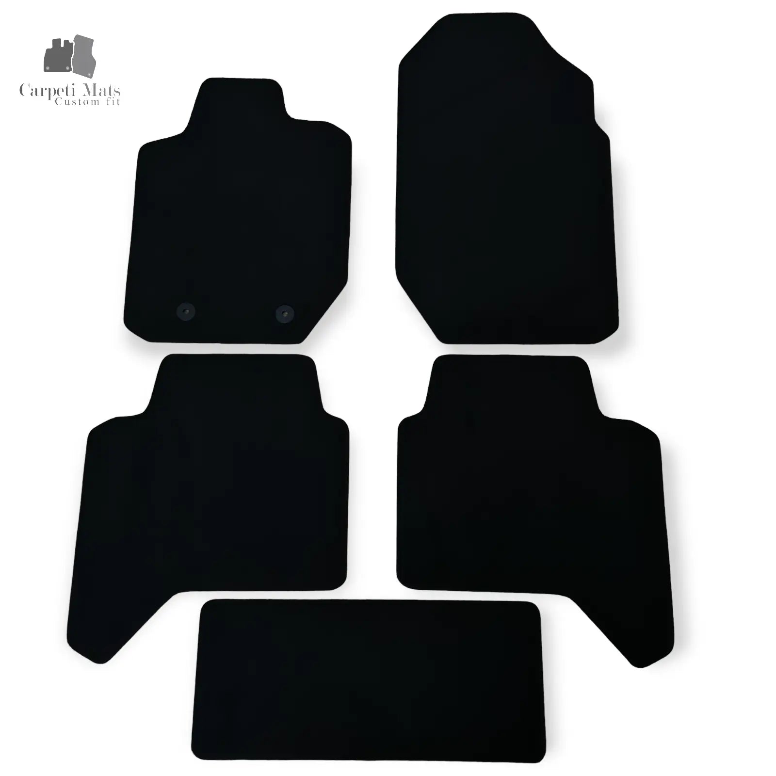 Carpet Car Floor Mats Velour for Ford Ranger 2015-09.2018 5 pieces first facelift Car Floor Mats Velour CarpetiMats