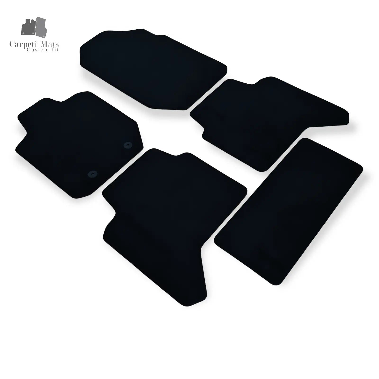 Carpet Car Floor Mats Velour for Ford Ranger 2015-09.2018 5 pieces first facelift -no logo Car Floor Mats Velour CarpetiMats