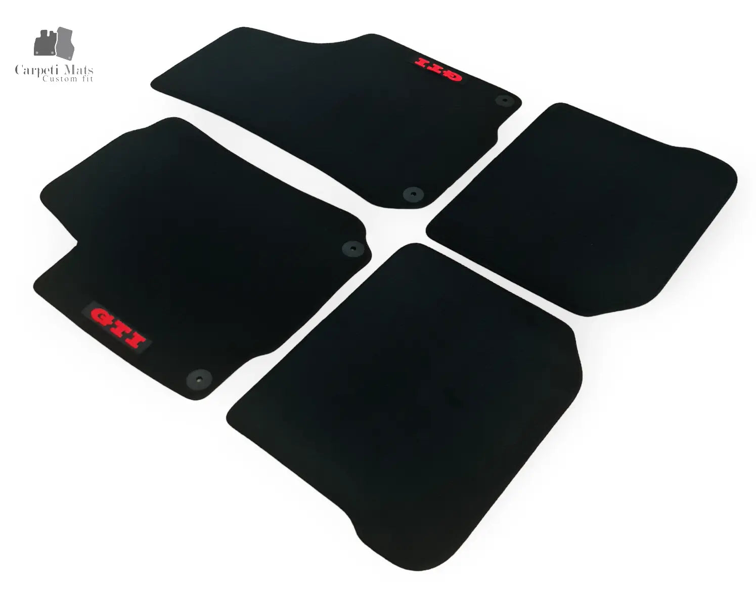 Carpet Car Floor Mats Velour for Golf IV 05.1998-09.2005 GTI LOGO Car Floor Mats Velour CarpetiMats