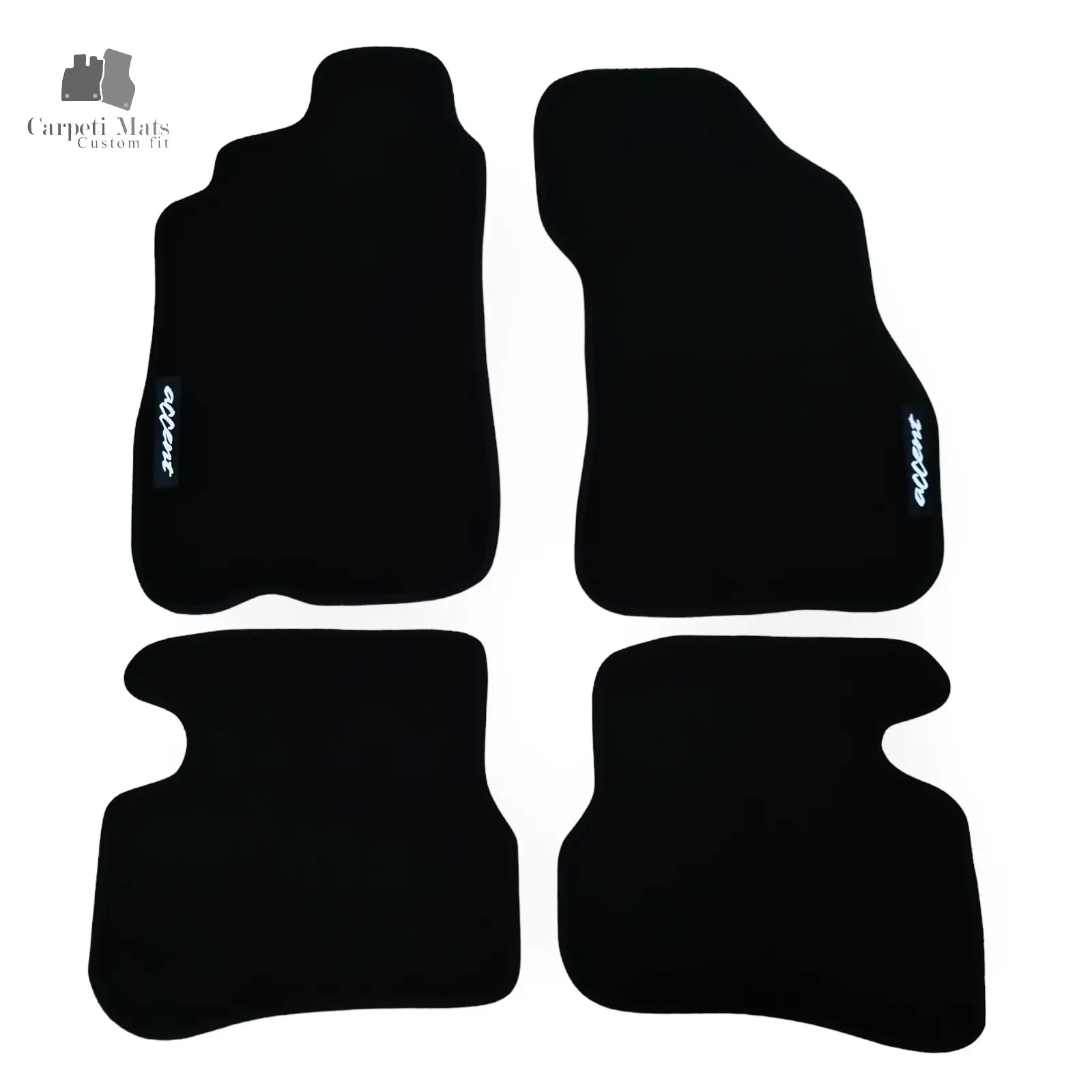 Carpet Car Floor Mats Velour for Hyundai Accent 1994-1999- logo Car Floor Mats Velour CarpetiMats