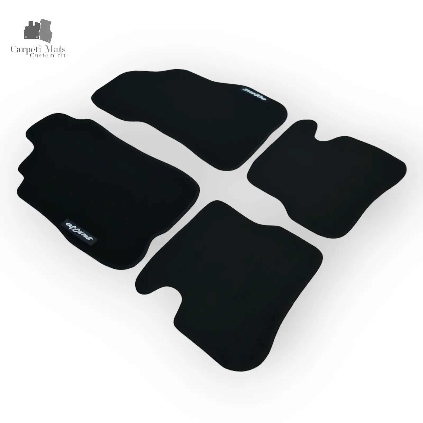 Carpet Car Floor Mats Velour for Hyundai Accent 1994-1999- logo Car Floor Mats Velour CarpetiMats