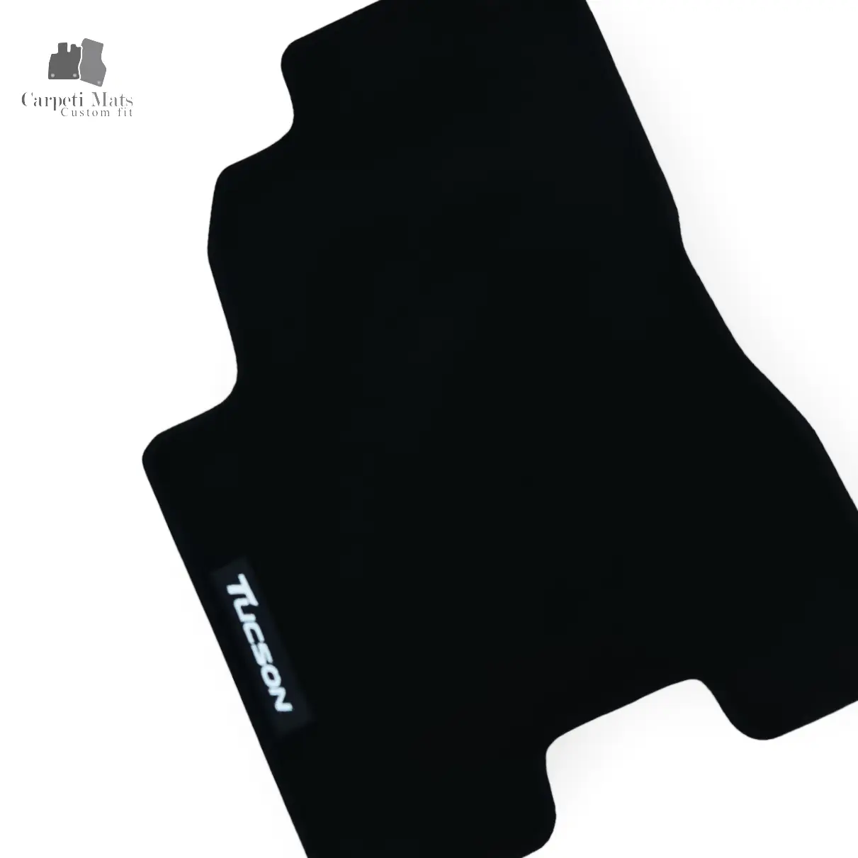 Carpet Car Floor Mats Velour for Hyundai Tucson 08.2004-08.2010 - logo Car Floor Mats Velour CarpetiMats