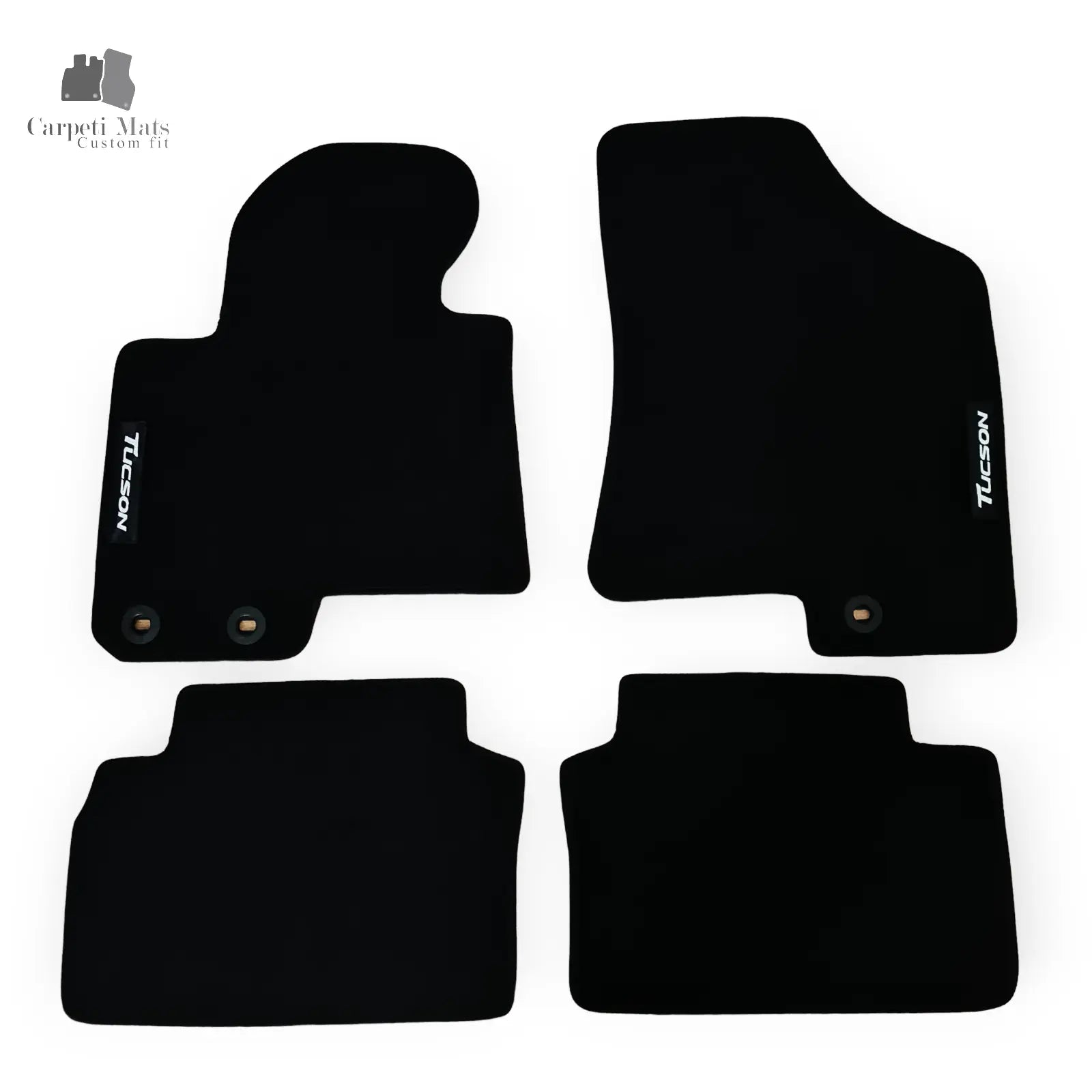 Carpet Car Floor Mats Velour for Hyundai Tucson 2009-2015- logo Car Floor Mats Velour CarpetiMats