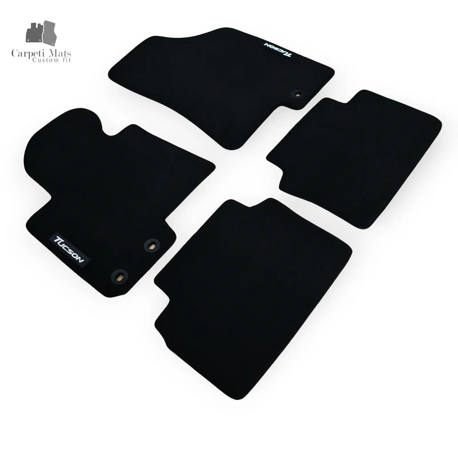 Carpet Car Floor Mats Velour for Hyundai Tucson 2009-2015- logo Car Floor Mats Velour CarpetiMats