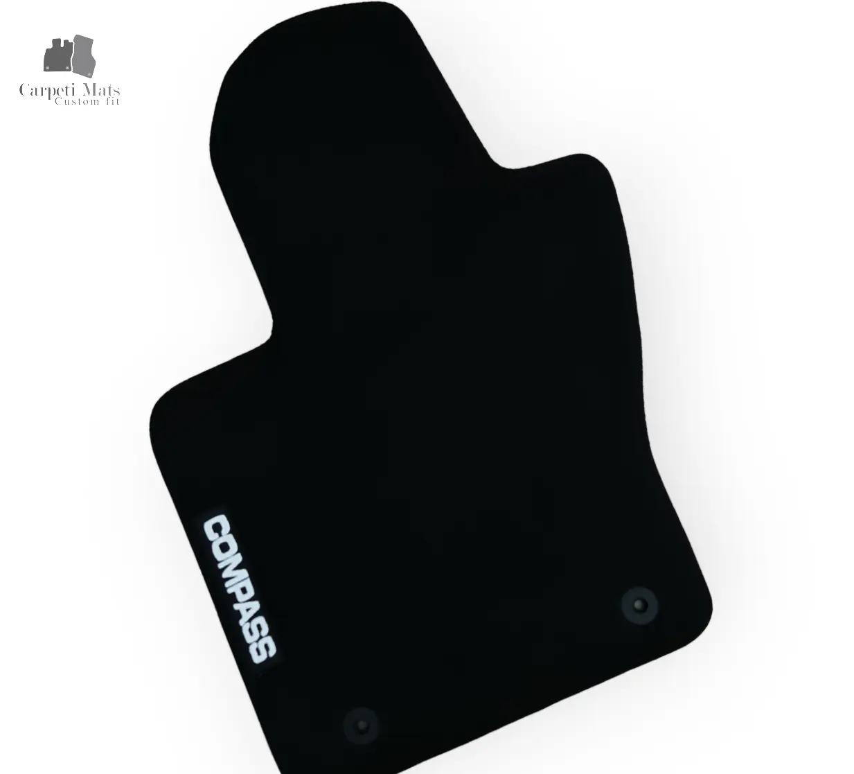 Carpet Car Floor Mats Velour for JEEP Compass 10.2016->logo Car Floor Mats Velour CarpetiMats