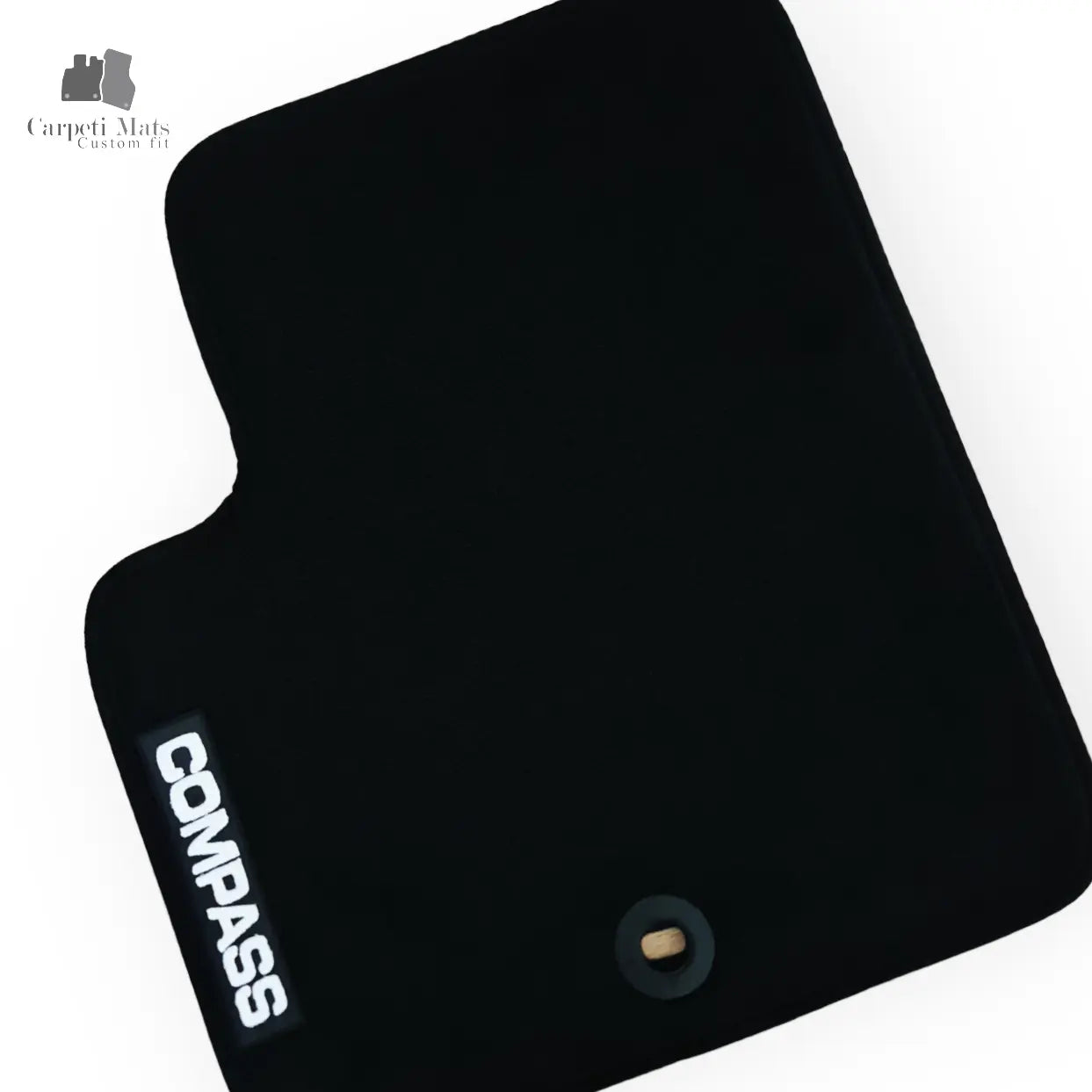 Carpet Car Floor Mats Velour for JEEP Compass 2006-09.2016- logo Car Floor Mats Velour CarpetiMats