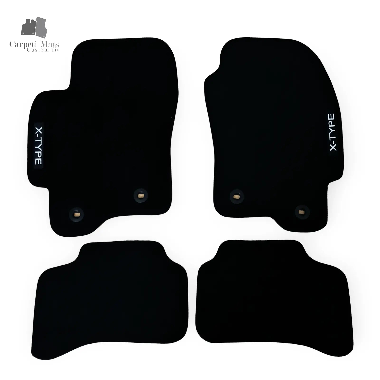Carpet Car Floor Mats Velour for Jaguar X-Type 2001-2009- logo Car Floor Mats Velour CarpetiMats
