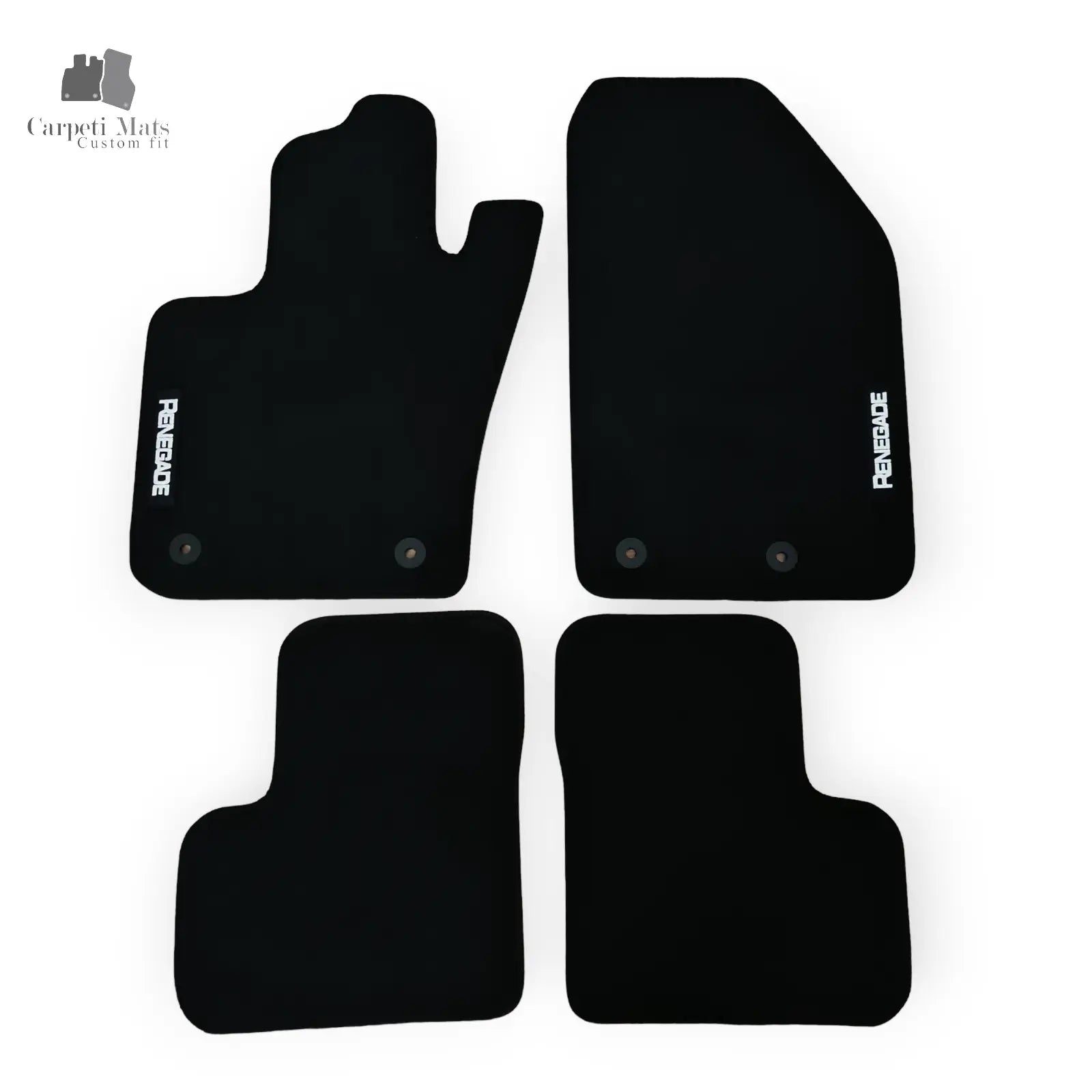 Carpet Car Floor Mats Velour for Jeep Renegade 01.2015->logo Car Floor Mats Velour CarpetiMats