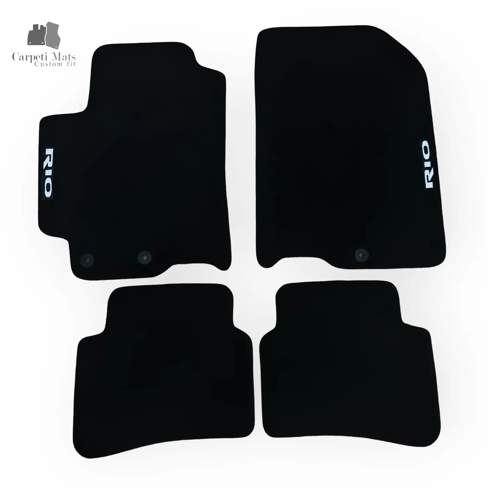 Carpet Car Floor Mats Velour for Kia Rio 02.2017-> logo Car Floor Mats Velour CarpetiMats