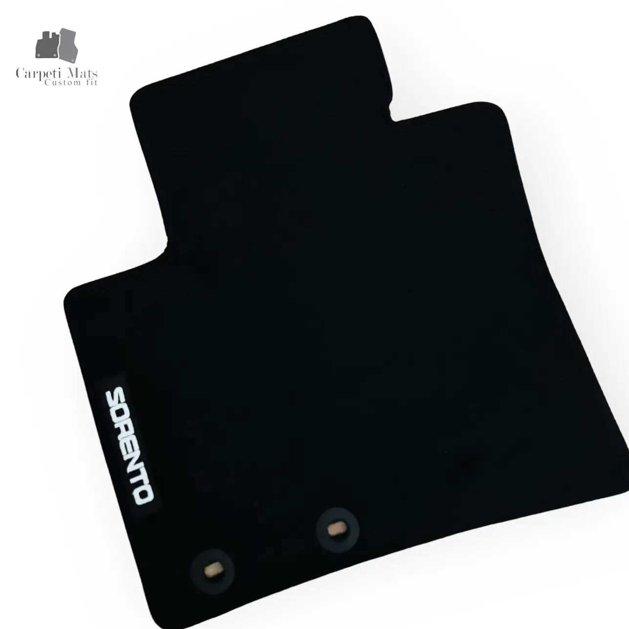 Carpet Car Floor Mats Velour for Kia Sorento 11.2009-01.2015-logo Car Floor Mats Velour CarpetiMats