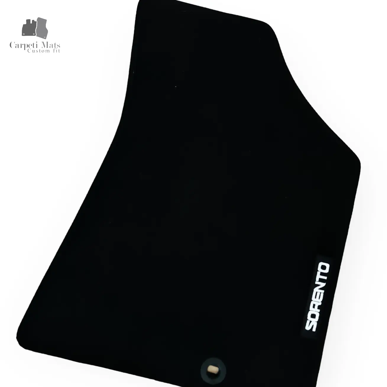 Carpet Car Floor Mats Velour for Kia Sorento 11.2009-01.2015-logo Car Floor Mats Velour CarpetiMats