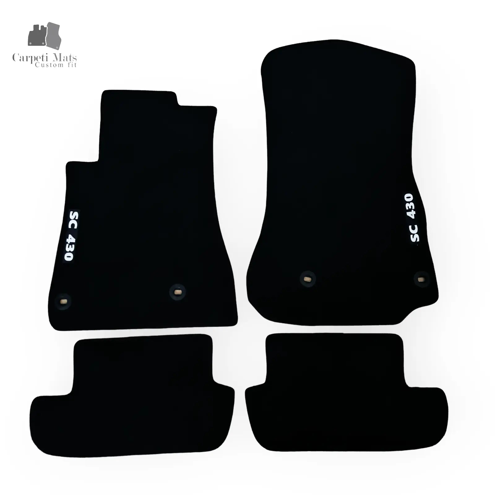 Carpet Car Floor Mats Velour for LEXUS SC430 2001-2010- logo Car Floor Mats Velour CarpetiMats