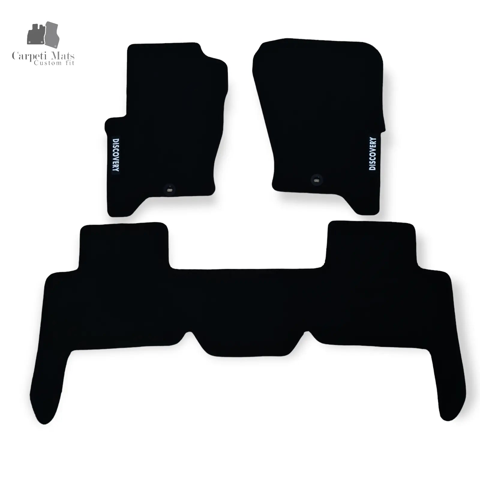 Carpet Car Floor Mats Velour for Land Rover Discovery 4 09.2009-03.2017- logo Car Floor Mats Velour CarpetiMats