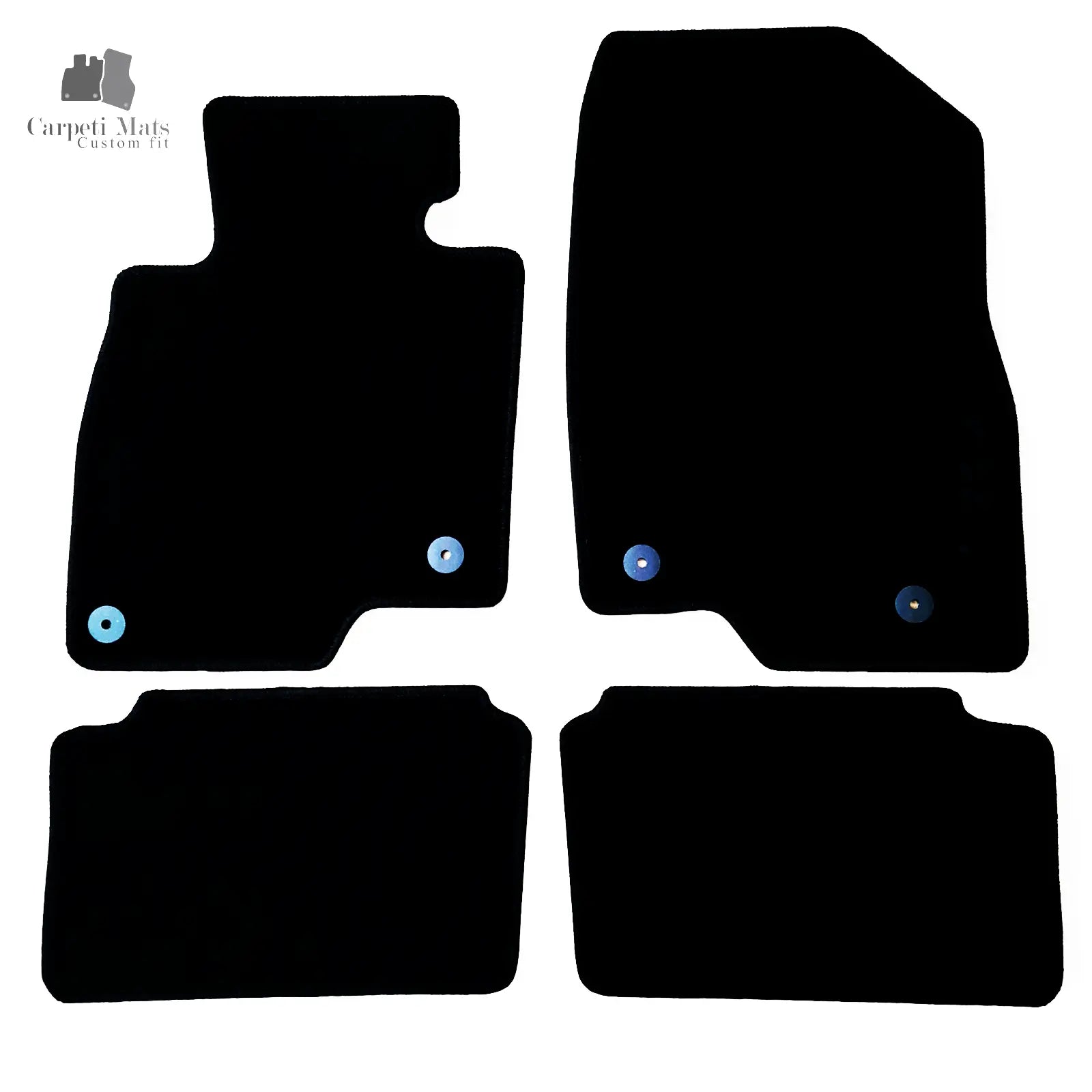 Carpet Car Floor Mats Velour for MAZDA 6 SEDAN 12.2012-05.2016-no logo Car Floor Mats Velour CarpetiMats