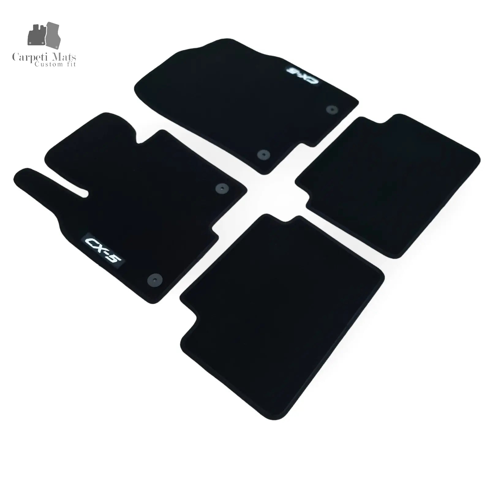 Carpet Car Floor Mats Velour for MAZDA CX-5 11.2017->logo Car Floor Mats Velour CarpetiMats