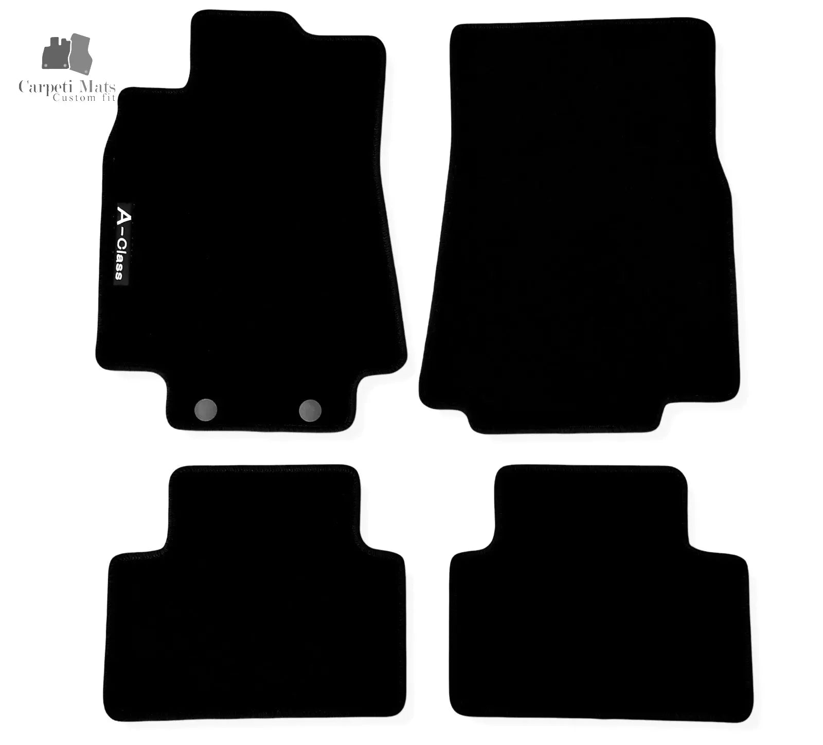 Carpet Car Floor Mats Velour for Mercedes A Class 2004-2011 W169-logo Car Floor Mats Velour CarpetiMats