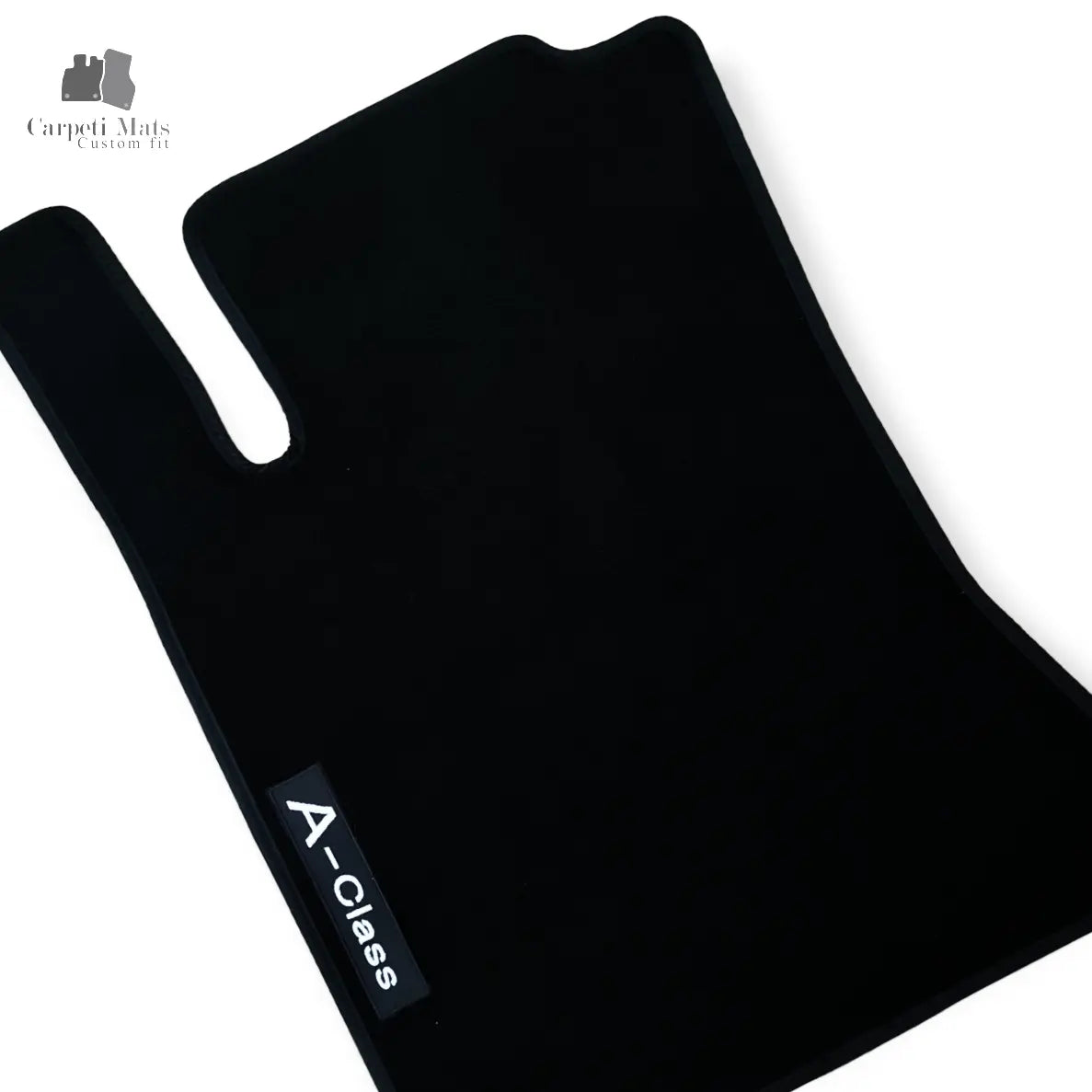 Carpet Car Floor Mats Velour for Mercedes A Class W176 06.2012-04.2018-LOGO Car Floor Mats Velour CarpetiMats