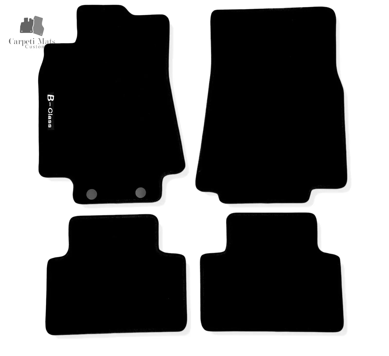 Carpet Car Floor Mats Velour for Mercedes B Class 2005-2011 W245-LOGO Car Floor Mats Velour CarpetiMats