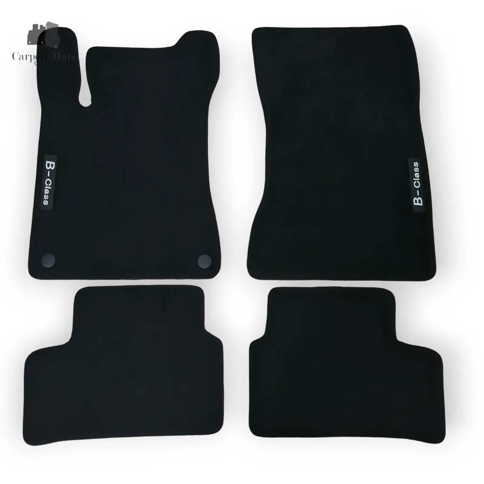 Carpet Car Floor Mats Velour for Mercedes B Class 2018-> W247 -logo Car Floor Mats Velour CarpetiMats