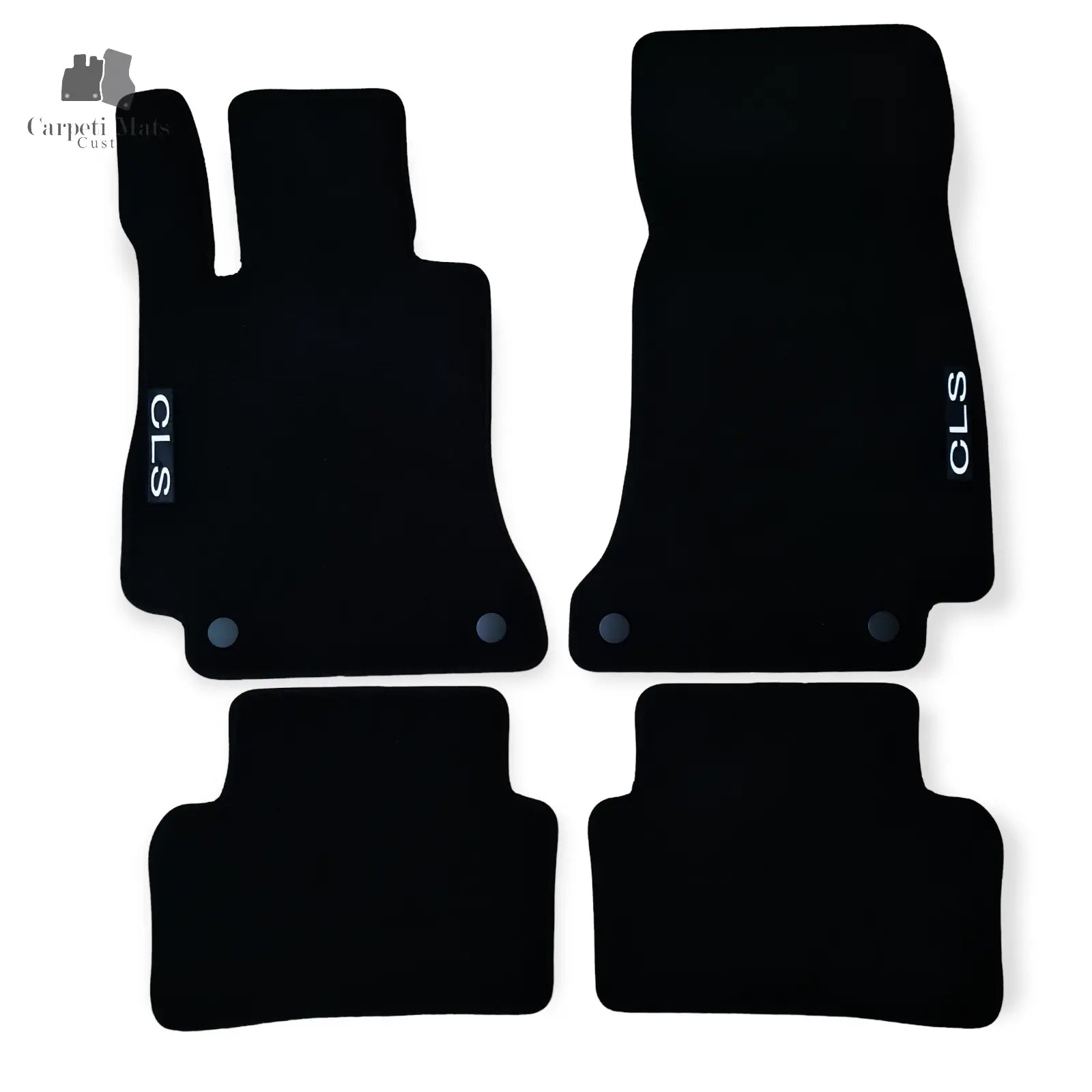 Carpet Car Floor Mats Velour for Mercedes CLS CLASS C257 03.2018->LOGO Car Floor Mats Velour CarpetiMats