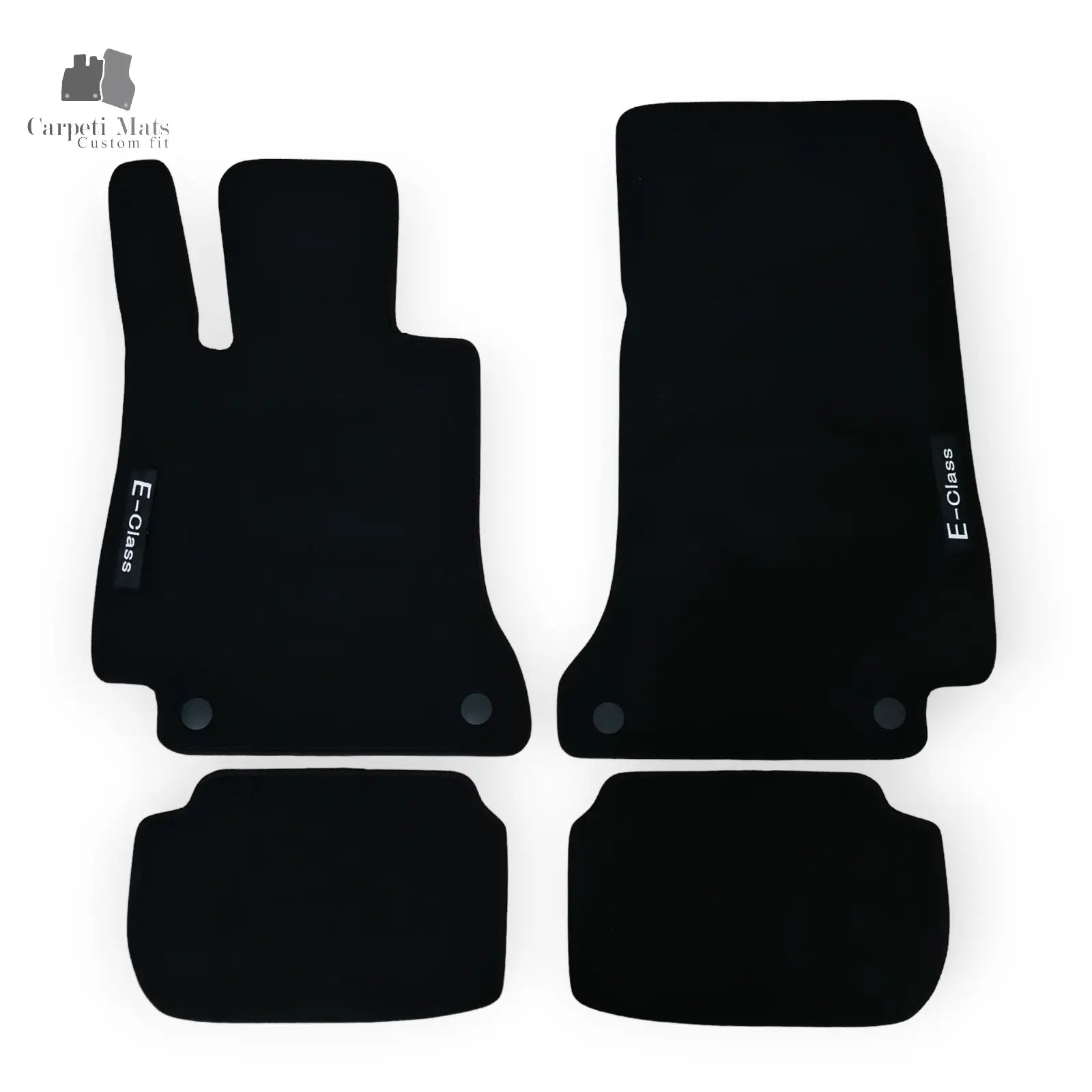 Carpet Car Floor Mats Velour for Mercedes E CLASS COUPE 01.2017-> C238-LOGO Car Floor Mats Velour CarpetiMats