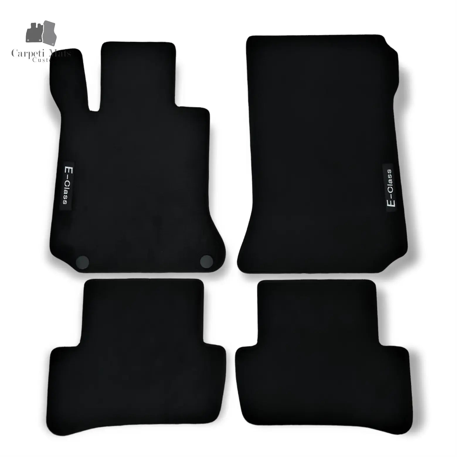 Carpet Car Floor Mats Velour for Mercedes E CLASS COUPE C207 01.2009-01.2017-LOGO Car Floor Mats Velour CarpetiMats