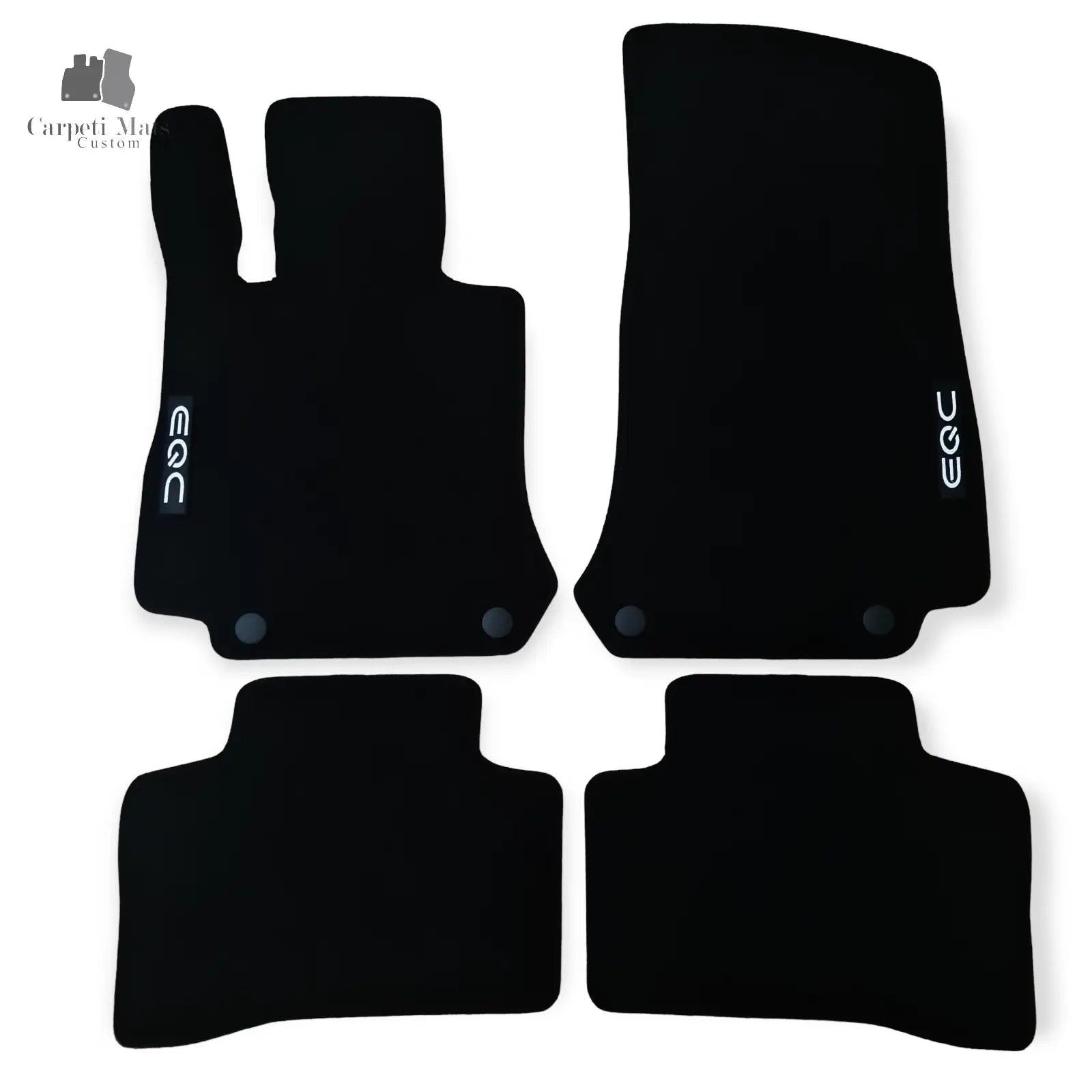 Carpet Car Floor Mats Velour for Mercedes EQC N293 2019->logo Car Floor Mats Velour CarpetiMats