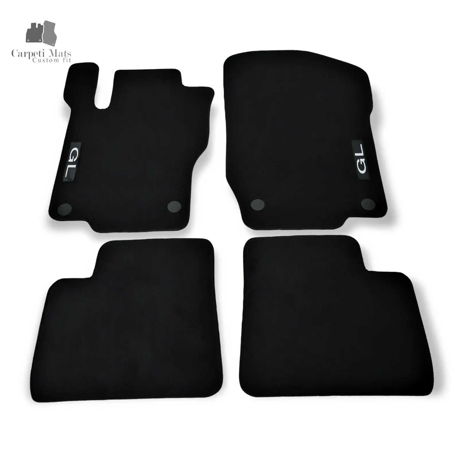 Carpet Car Floor Mats Velour for Mercedes GL Class X164 03.2006-07.2012-LOGO Car Floor Mats Velour CarpetiMats