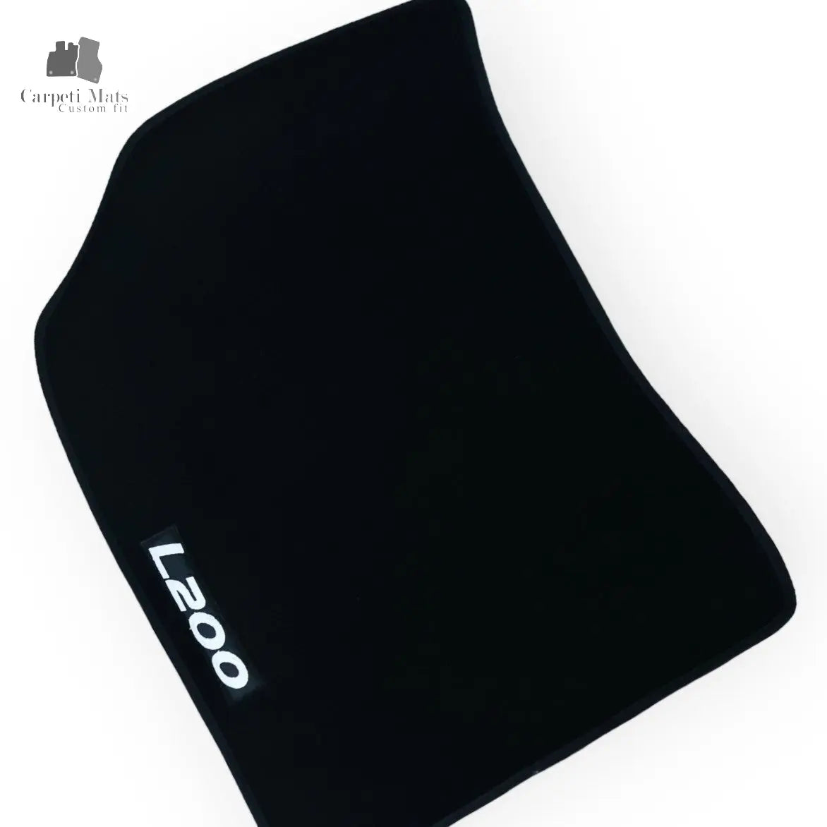 Carpet Car Floor Mats Velour for Mitsubishi L200 2008-2015-logo Car Floor Mats Velour CarpetiMats