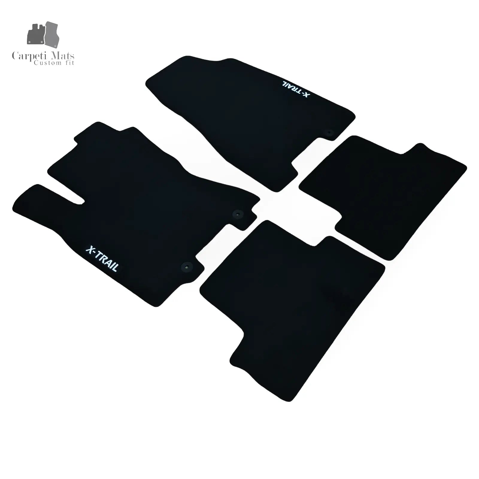 Carpet Car Floor Mats Velour for NISSAN X Trail 2007-2013 T31-logo Car Floor Mats Velour CarpetiMats