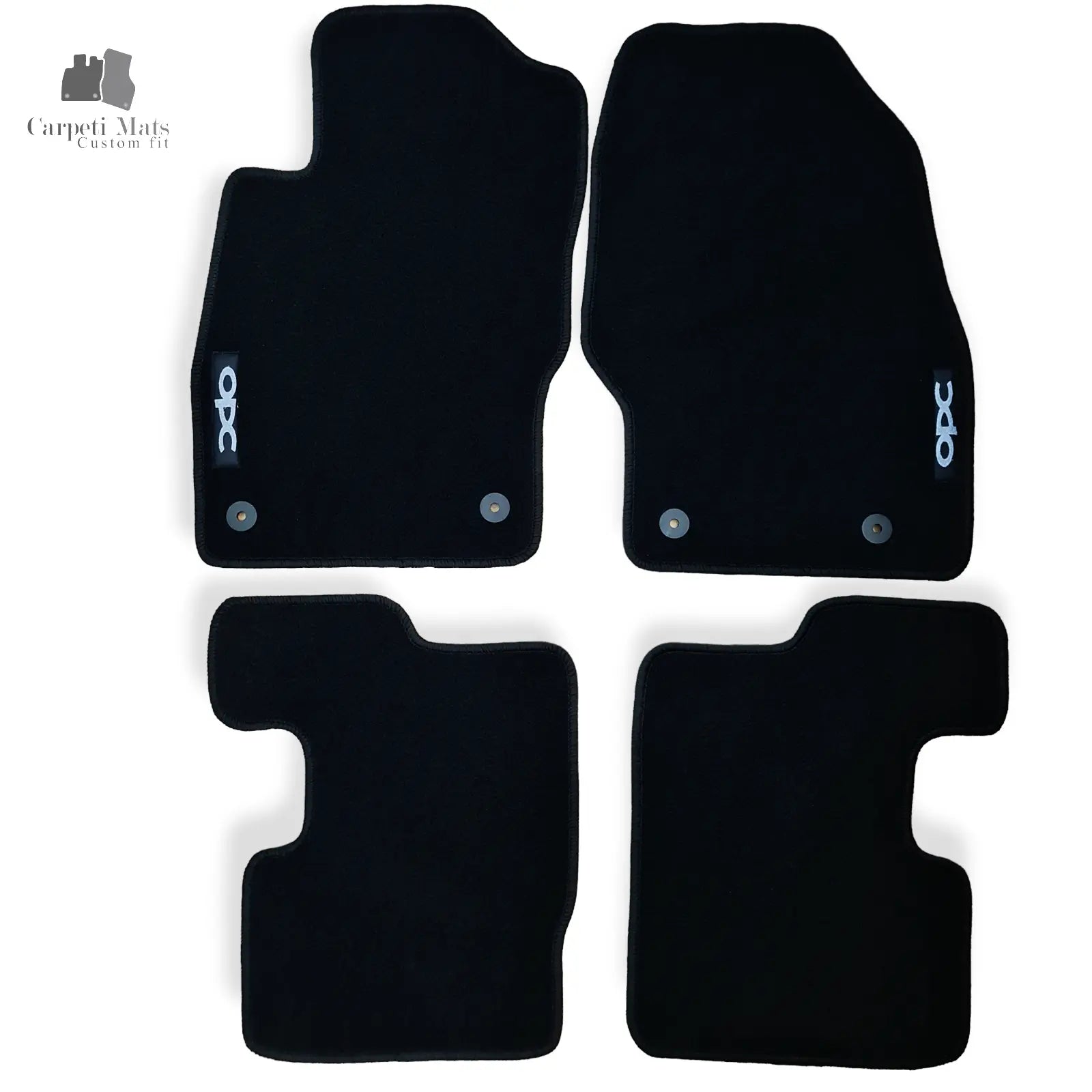 Carpet Car Floor Mats Velour for Opel Corsa 2006-2014 D- logo Car Floor Mats Velour CarpetiMats