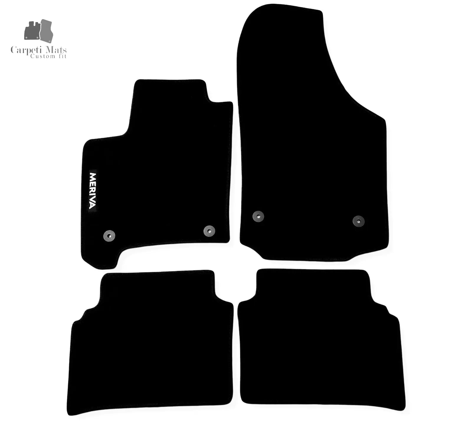 Carpet Car Floor Mats Velour for Opel Meriva 2003-2010-logo Car Floor Mats Velour CarpetiMats