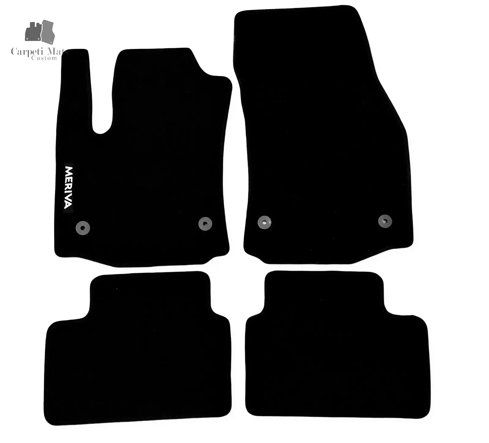 Carpet Car Floor Mats Velour for Opel Meriva 2010-2017-logo Car Floor Mats Velour CarpetiMats