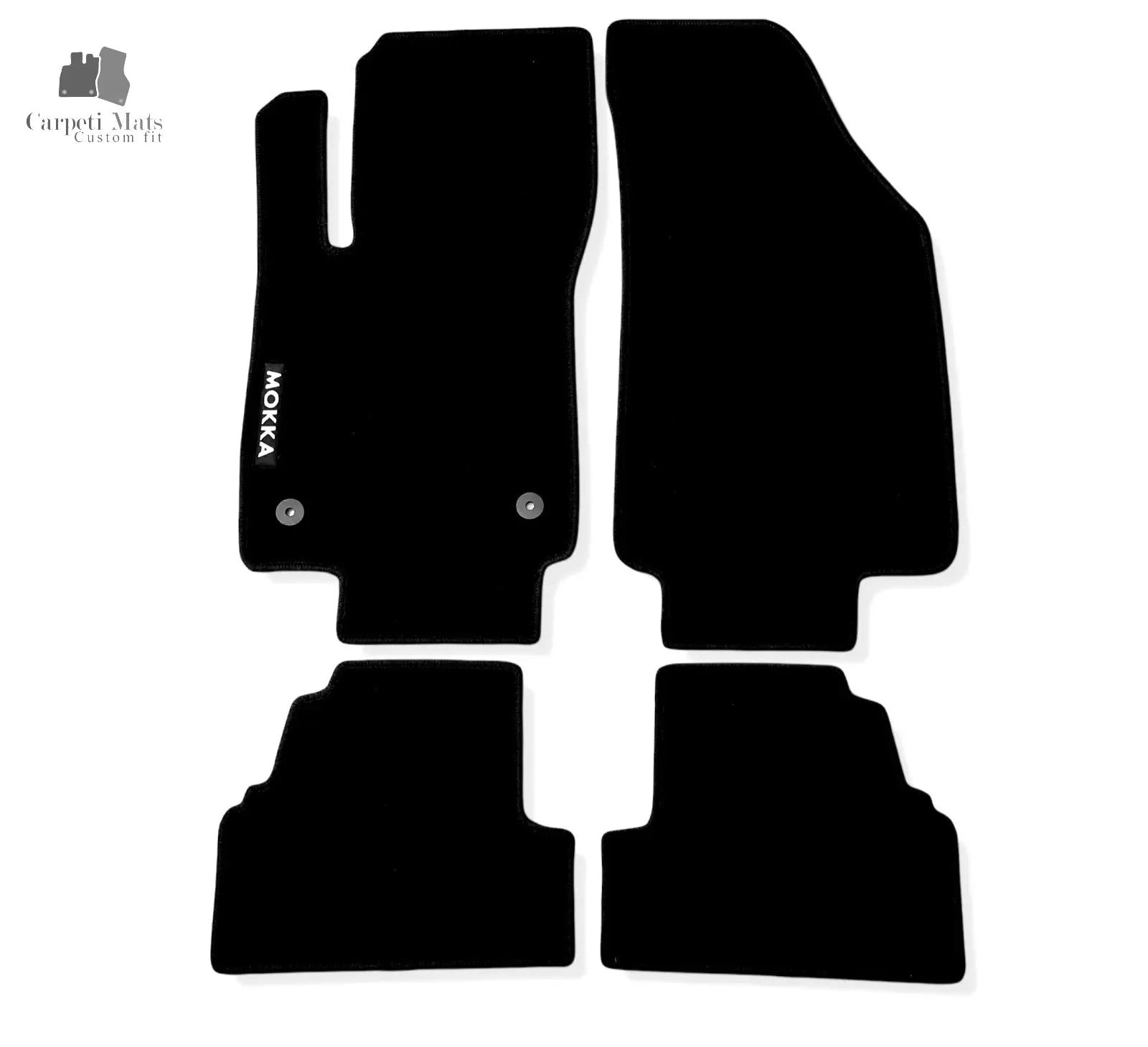 Carpet Car Floor Mats Velour for Opel Mokka 2012-2021-logo Car Floor Mats Velour CarpetiMats